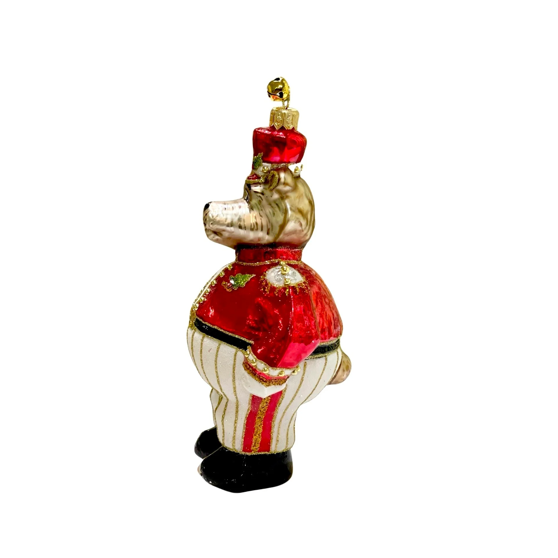 Glass Sergeant Bear Major Grizzly Ornament, 6.5" - Image 4