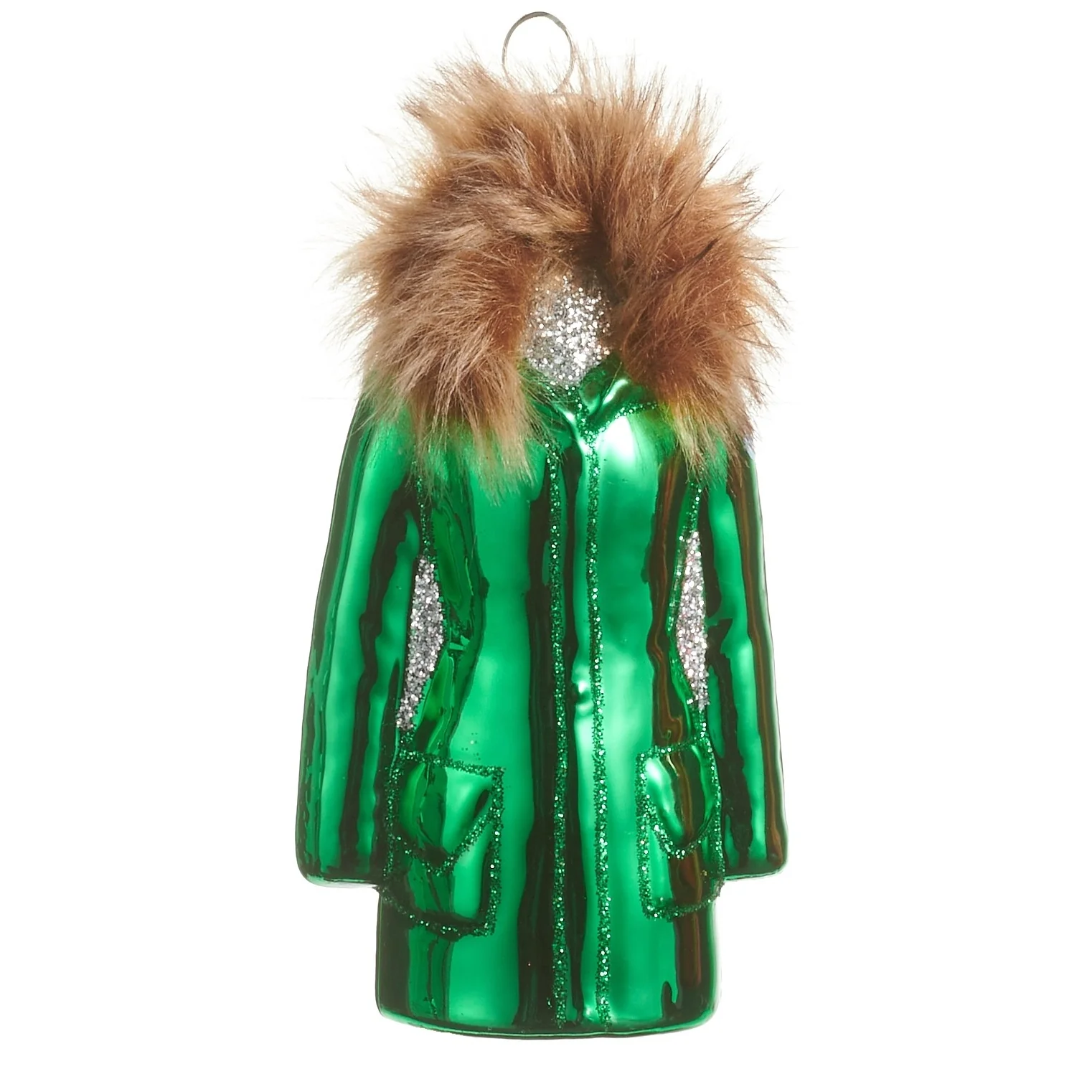Glass Ski Jacket Ornament, 4.5" (4 styles - sold individually) - Image 3