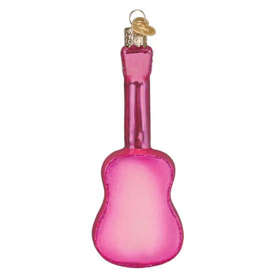 Glittered Glam Guitar Ornament, 4.75" - Image 3