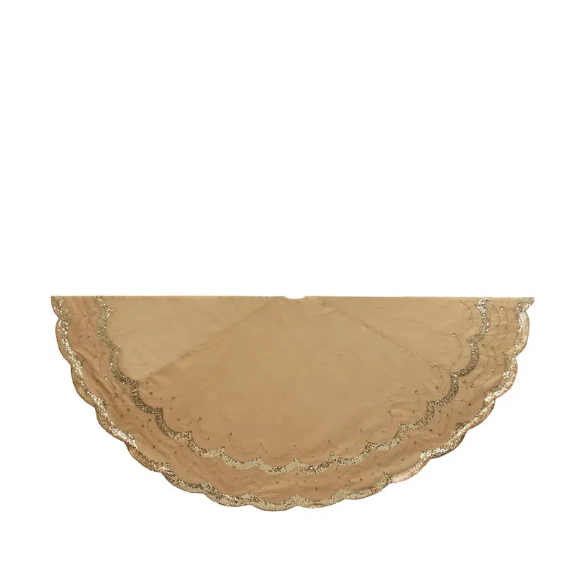 Gold Embossed Tree Skirt, 72"