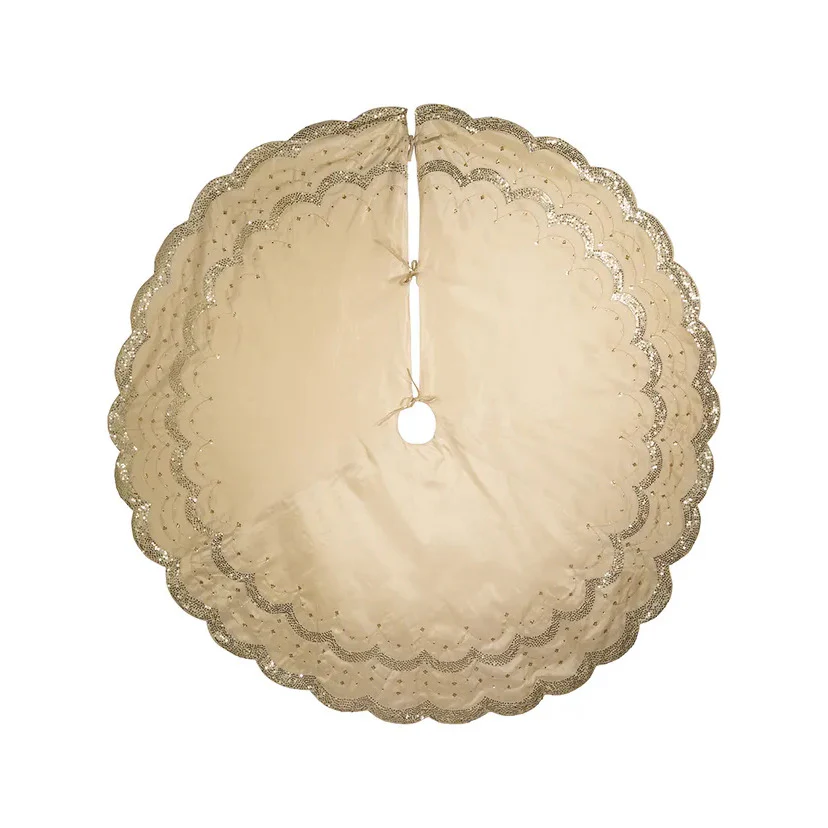 Gold Embossed Tree Skirt, 72" - Image 3