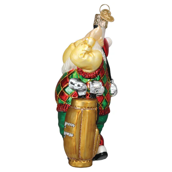 Golfing Santa Ornament - Image 4