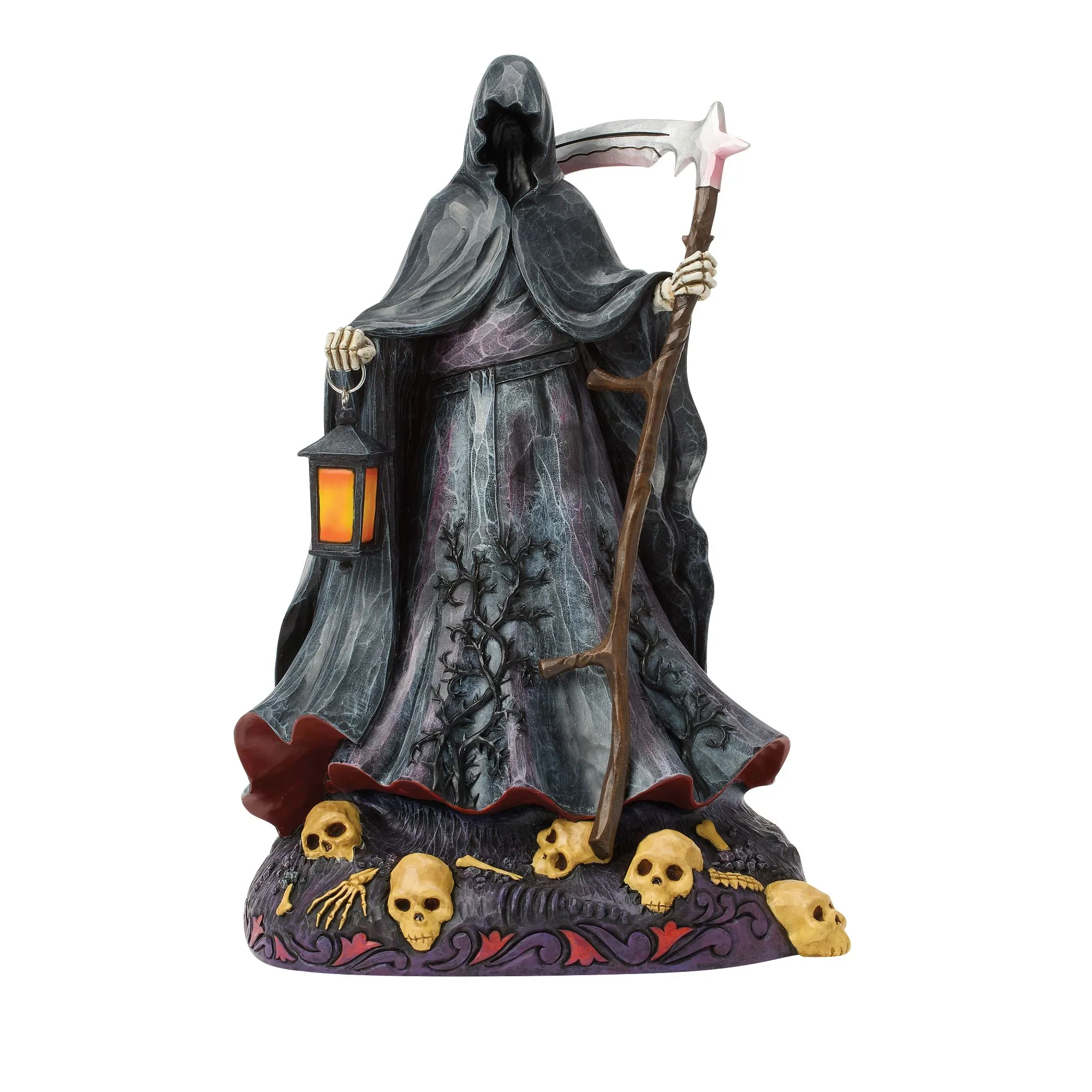 Jim Shore Grim Reaper with LED Glow Figurine, 10" - Image 8
