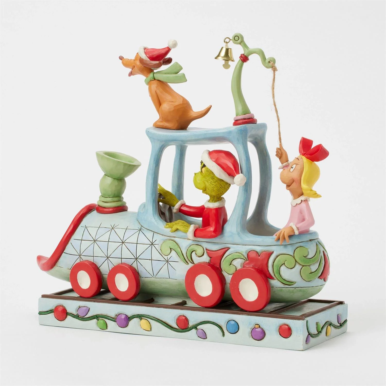 Grinch, Max and Cindy on Train Figurine - Image 3