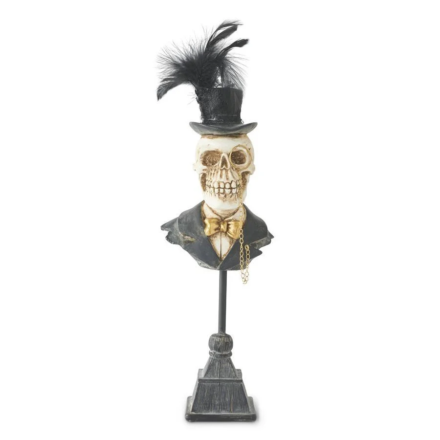 Halloween Skeleton Man/Lady Busts (2 styles - sold individually) - Image 2