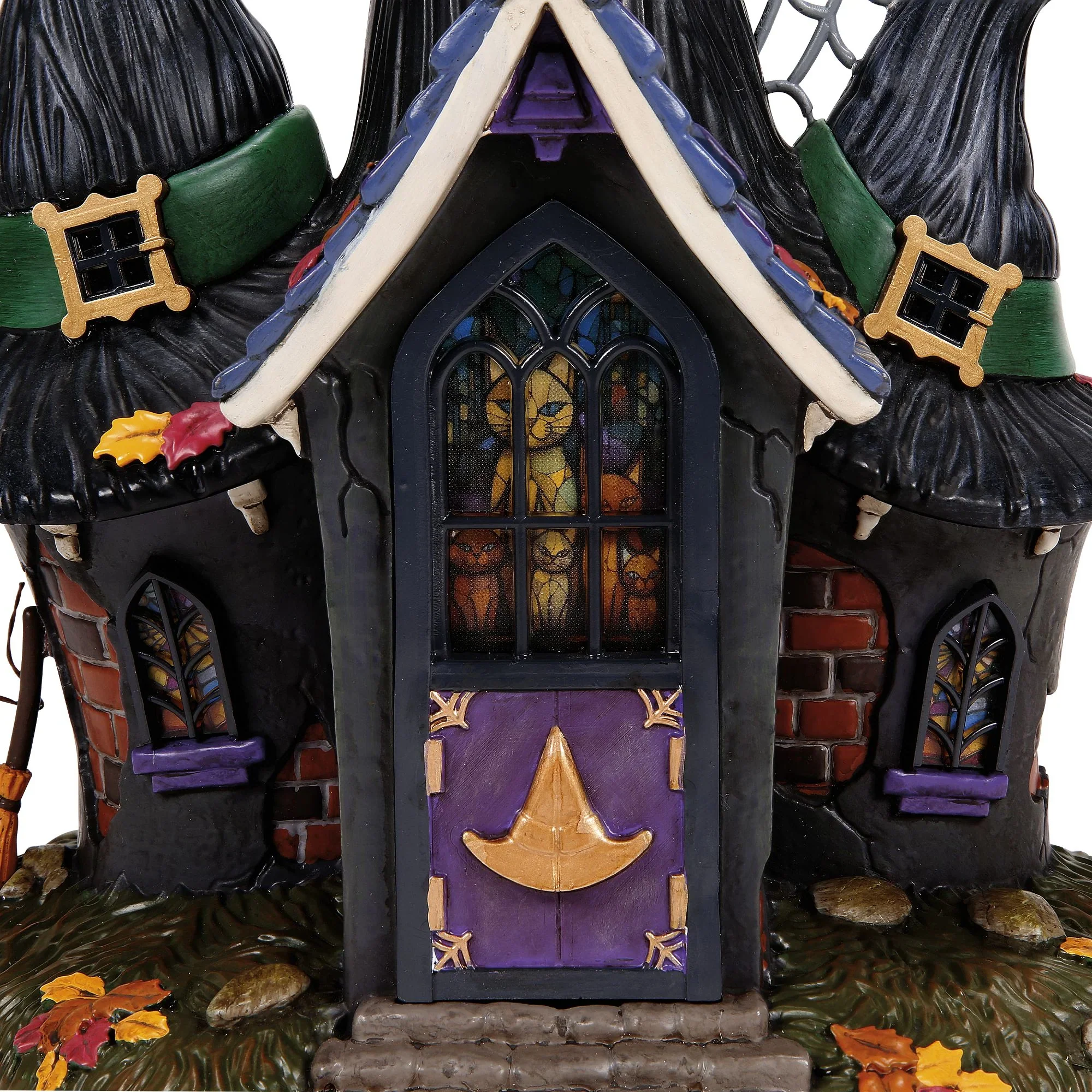 Snow Village Halloween - 50th Temple of Enlightened Hag Figurine, 10.24" - Image 2