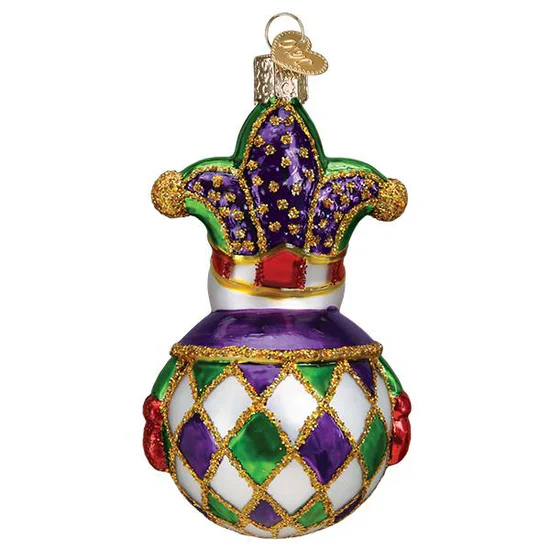 Harlequin Snowman Ornament, 2" - Image 4