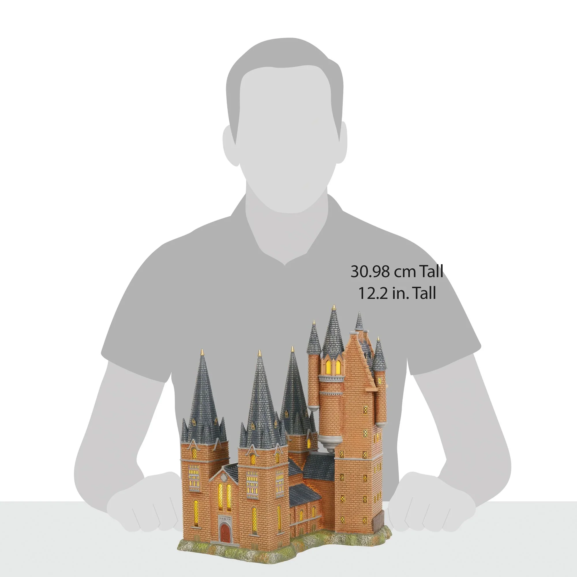 Harry Potter Village - Lighted Hogwarts Astronomy Tower Figurine, 12.2" - Image 4