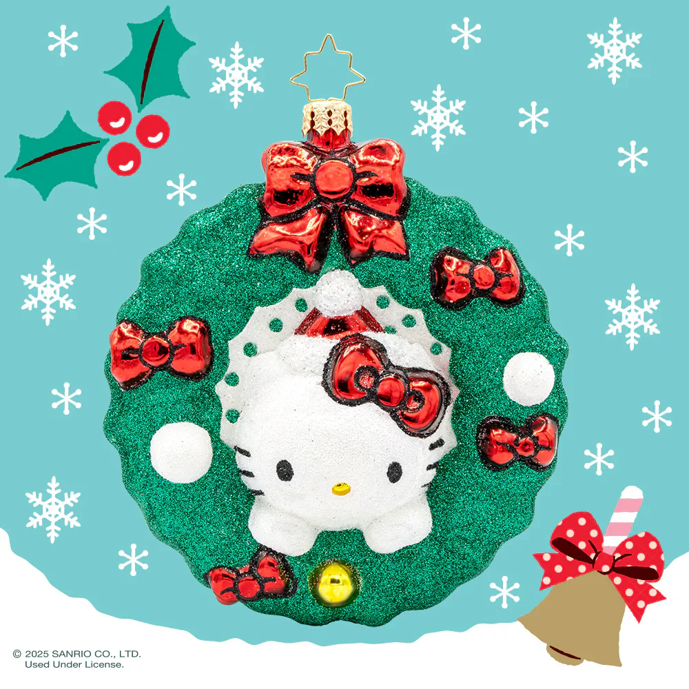 Hello Kitty's Holiday Wreath Ornament - Image 2