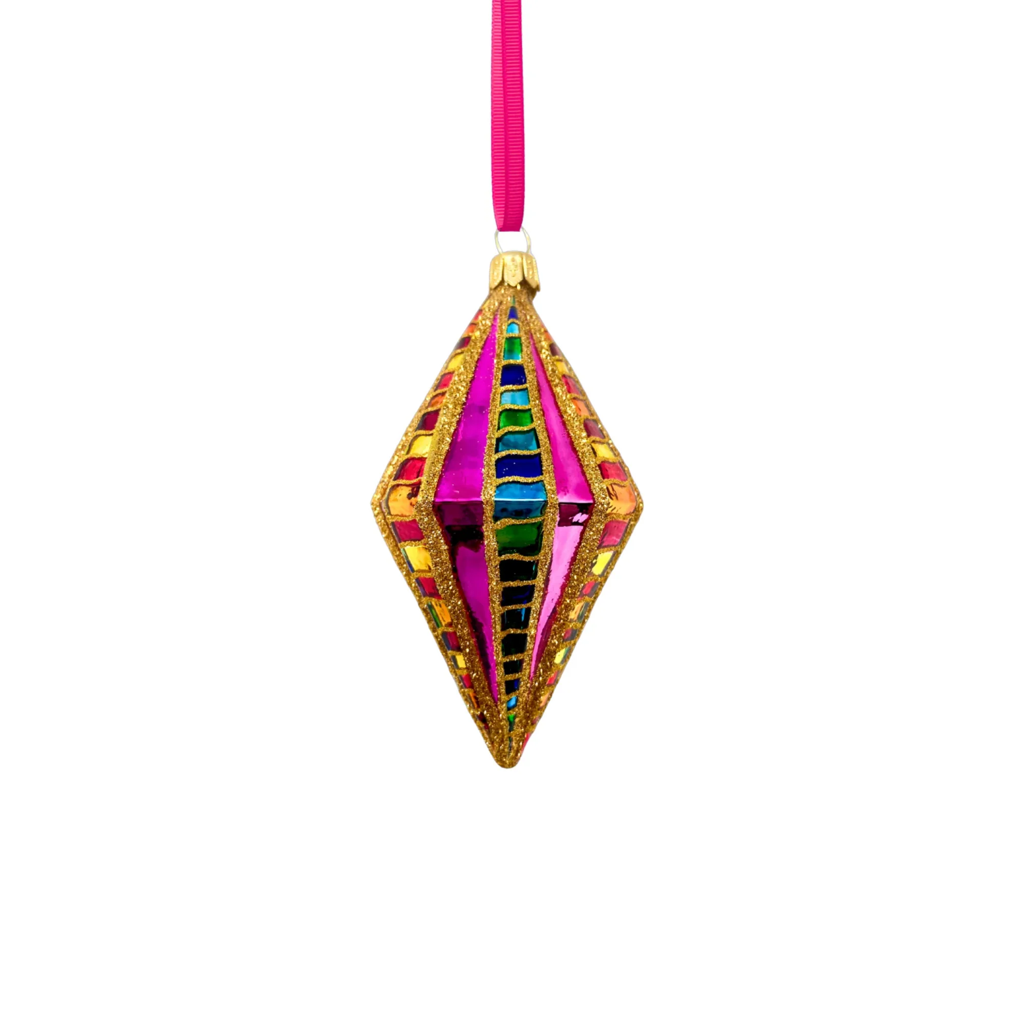 High Better Diamond Glass Ornament, 4" - Image 2