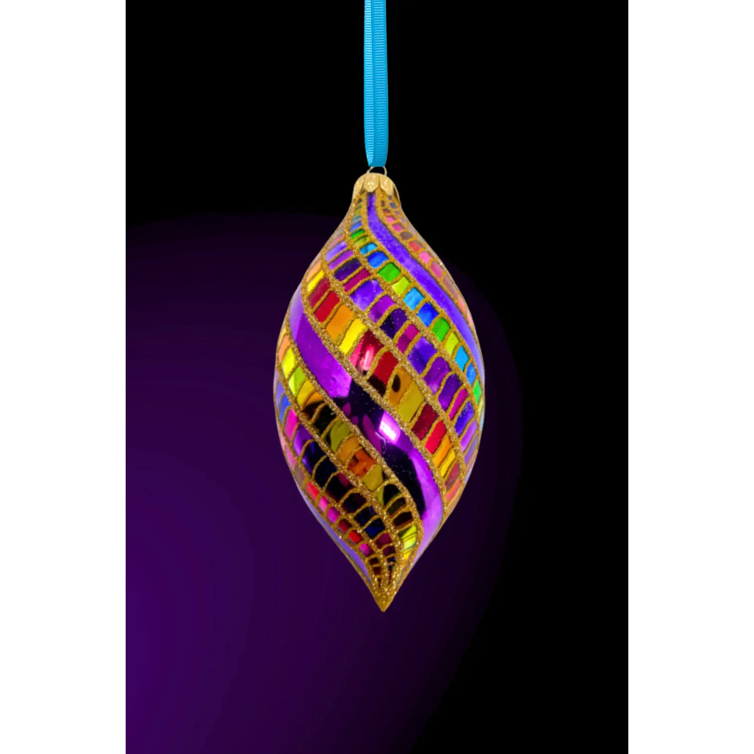 High Stakes Spinner Glass Ornament, 7"
