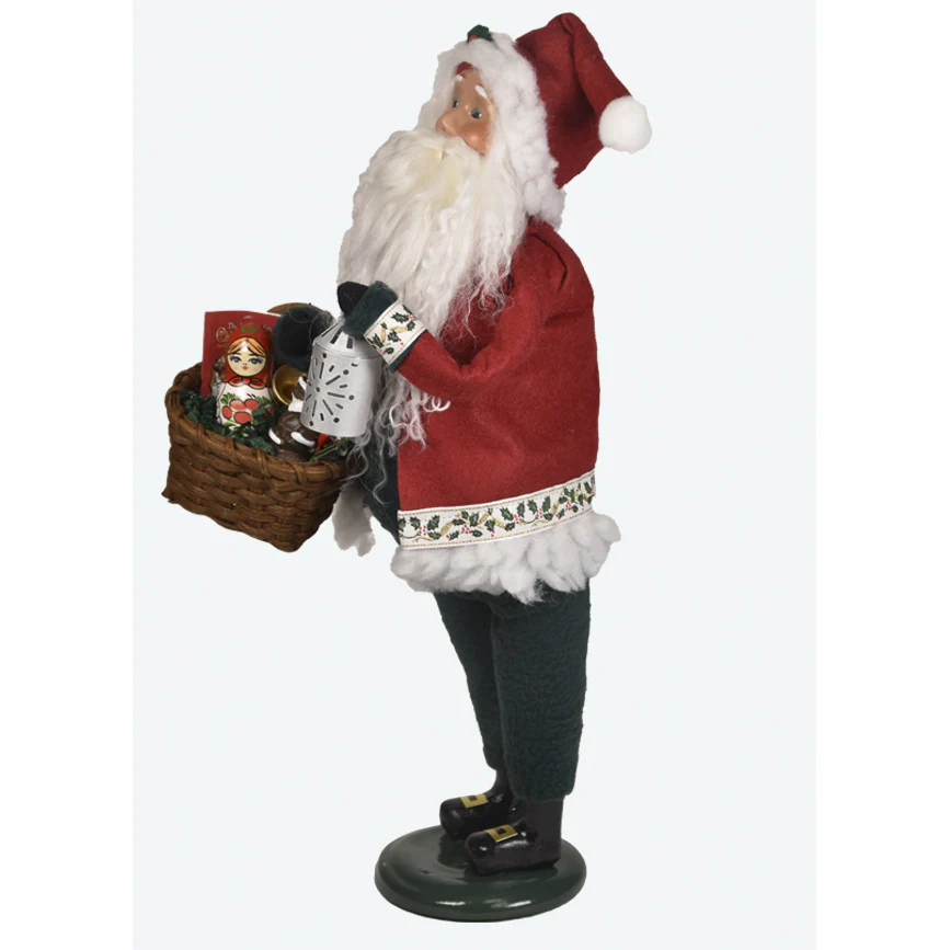 Holly Jolly Santa Caroler Figurine, 13" - Image 2