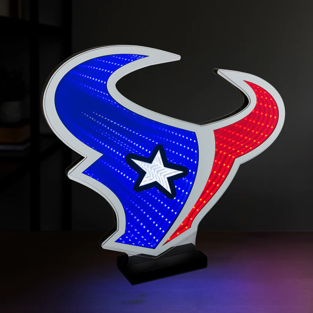 Houston Texans LED Infinity Logo Light, Acrylic, w/UL Plug, 15.5"