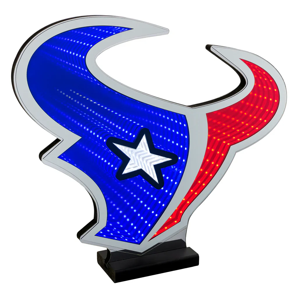Houston Texans LED Infinity Logo Light, Acrylic, w/UL Plug, 15.5" - Image 2