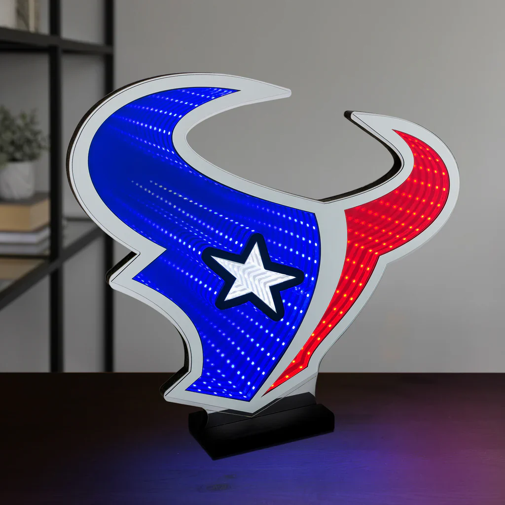 Houston Texans LED Infinity Logo Light, Acrylic, w/UL Plug, 15.5" - Image 5