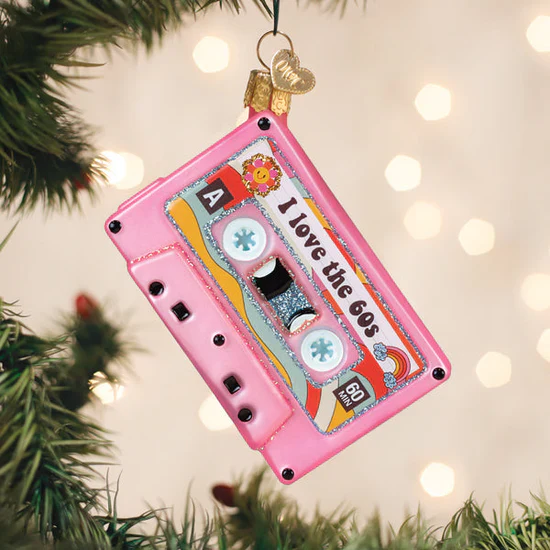 I Love The 60s Ornament, 4"