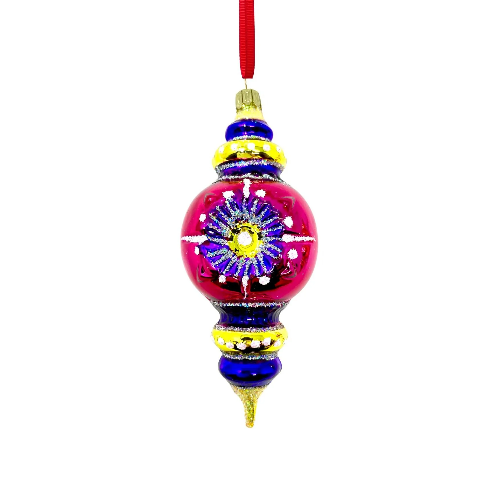 Imperial Drop Glass Ornament, 5" - Image 2