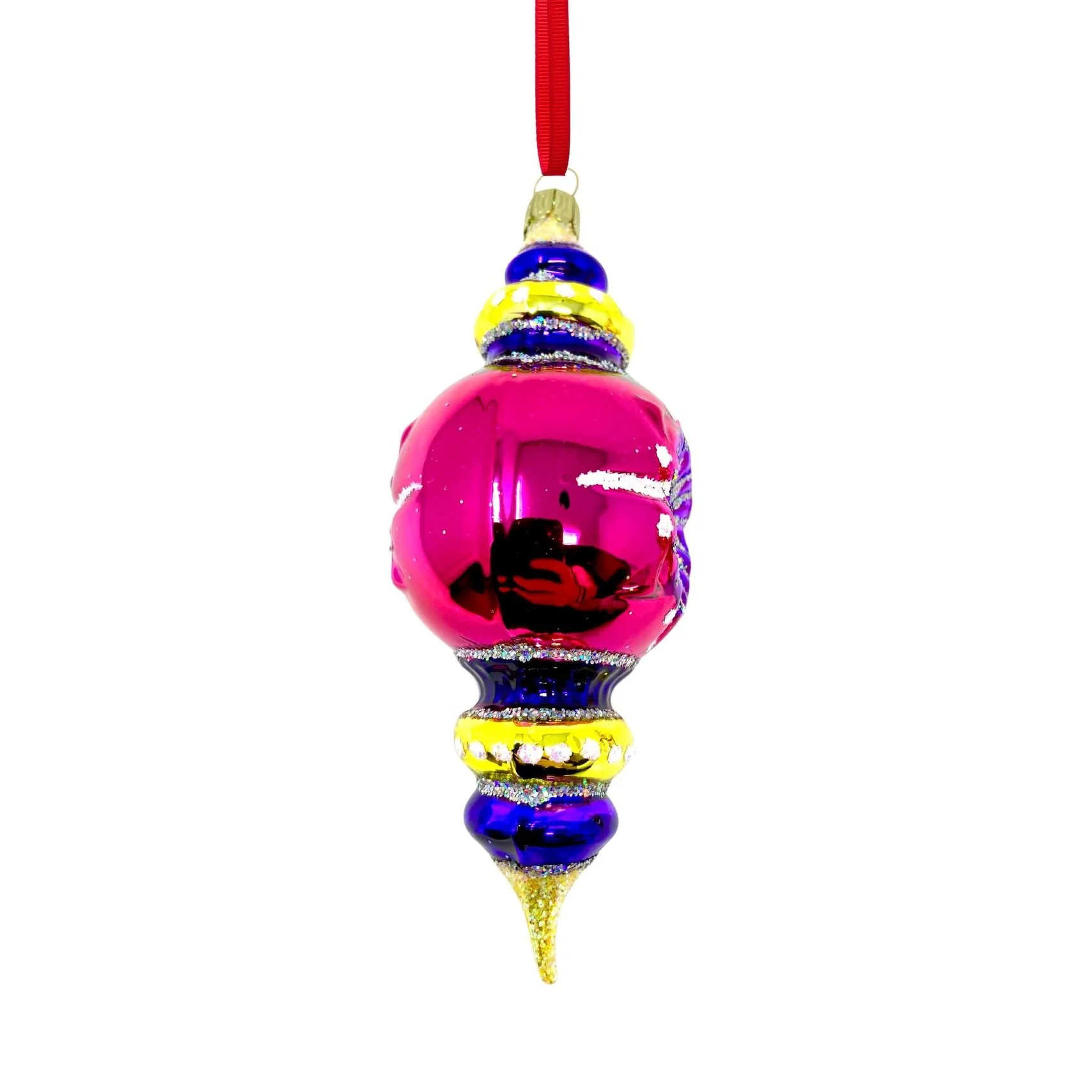 Imperial Drop Glass Ornament, 5" - Image 3