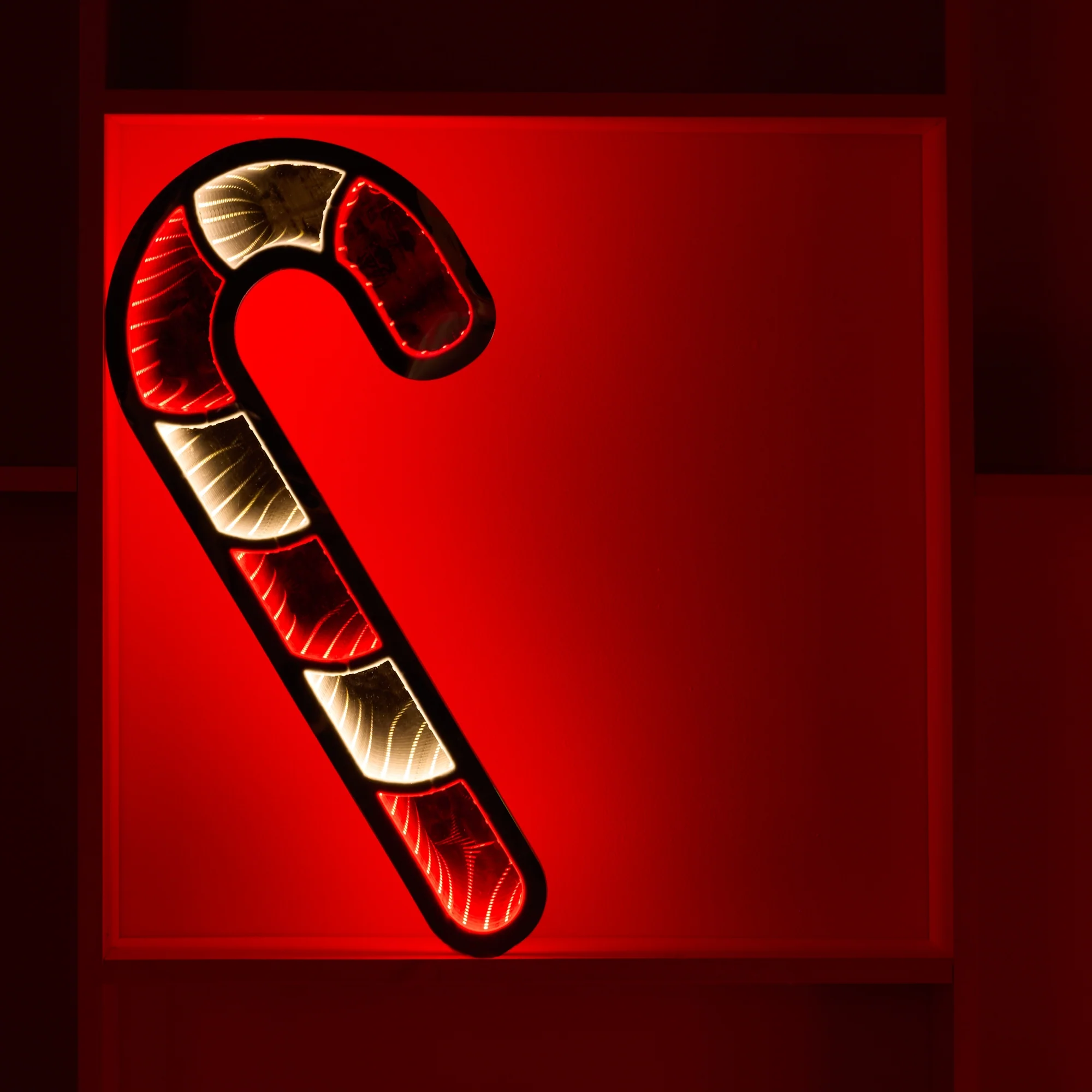 Infinity Candy Cane, Acrylic w/UL Plug, 23.5" - Image 2