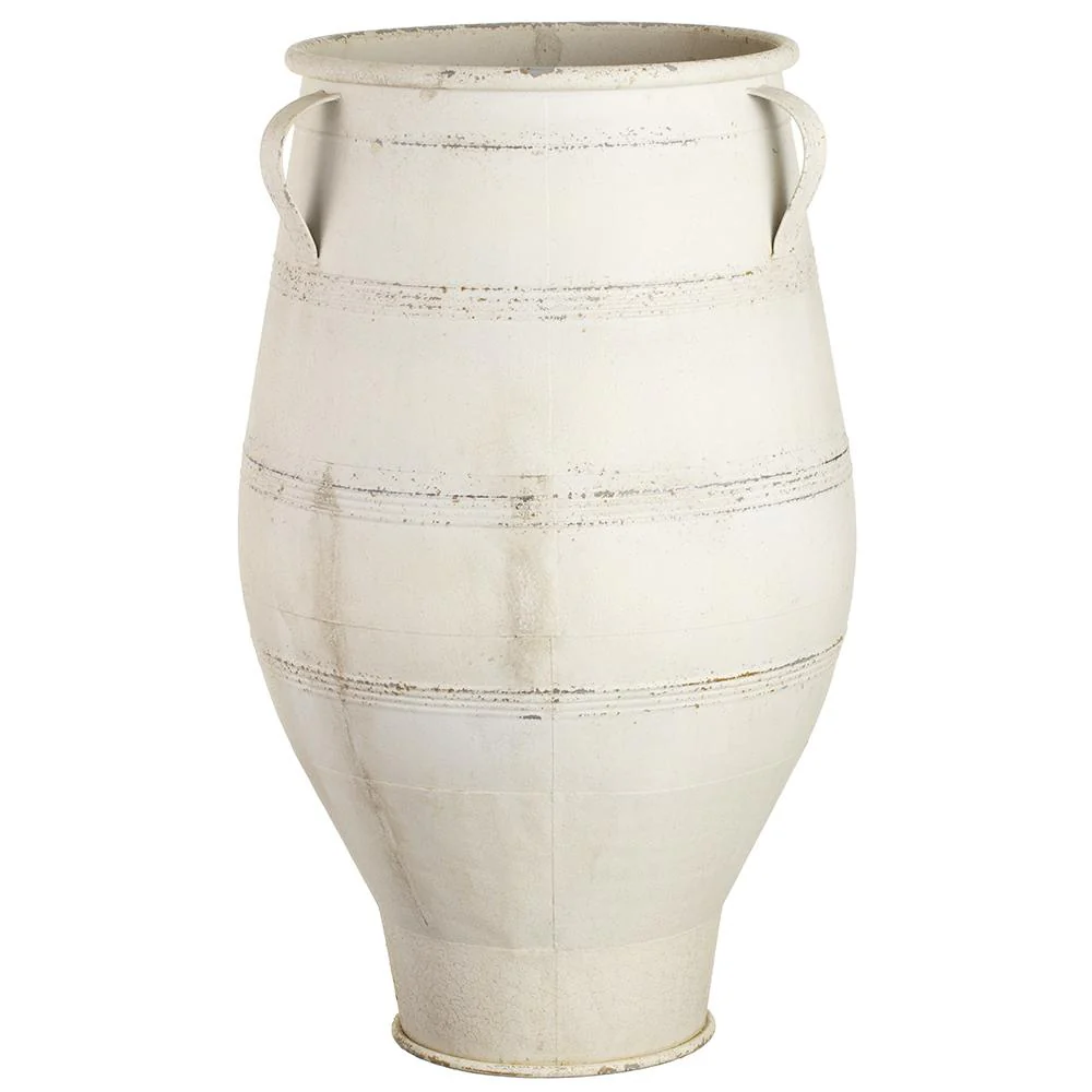 Iron Planter, 35" (Whitewashed)
