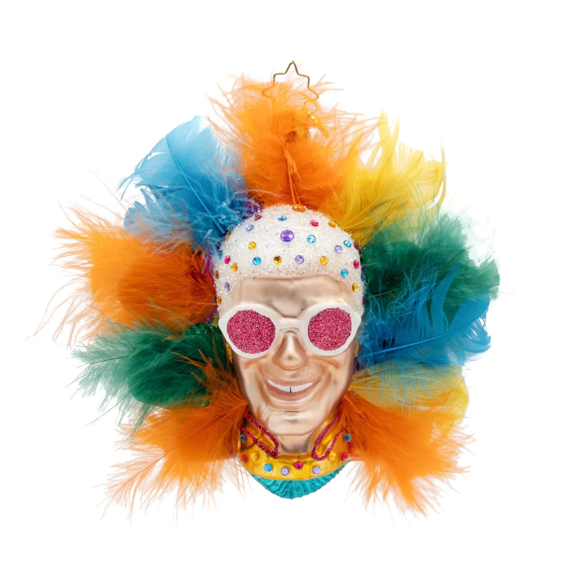 Jewel of the Stage Elton John Glass Ornament, 5" - Image 2