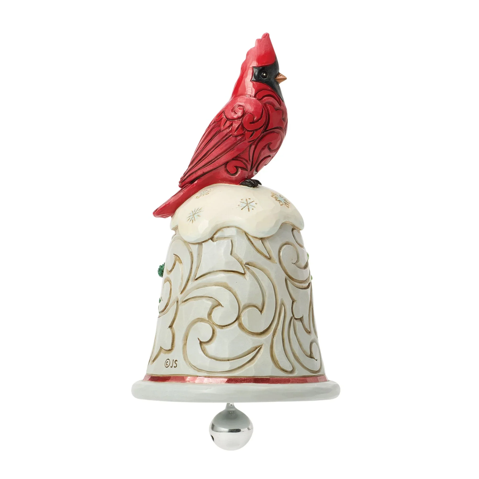 Jim Shore Cardinal Perched on Bell Pint, 5.12" - Image 3