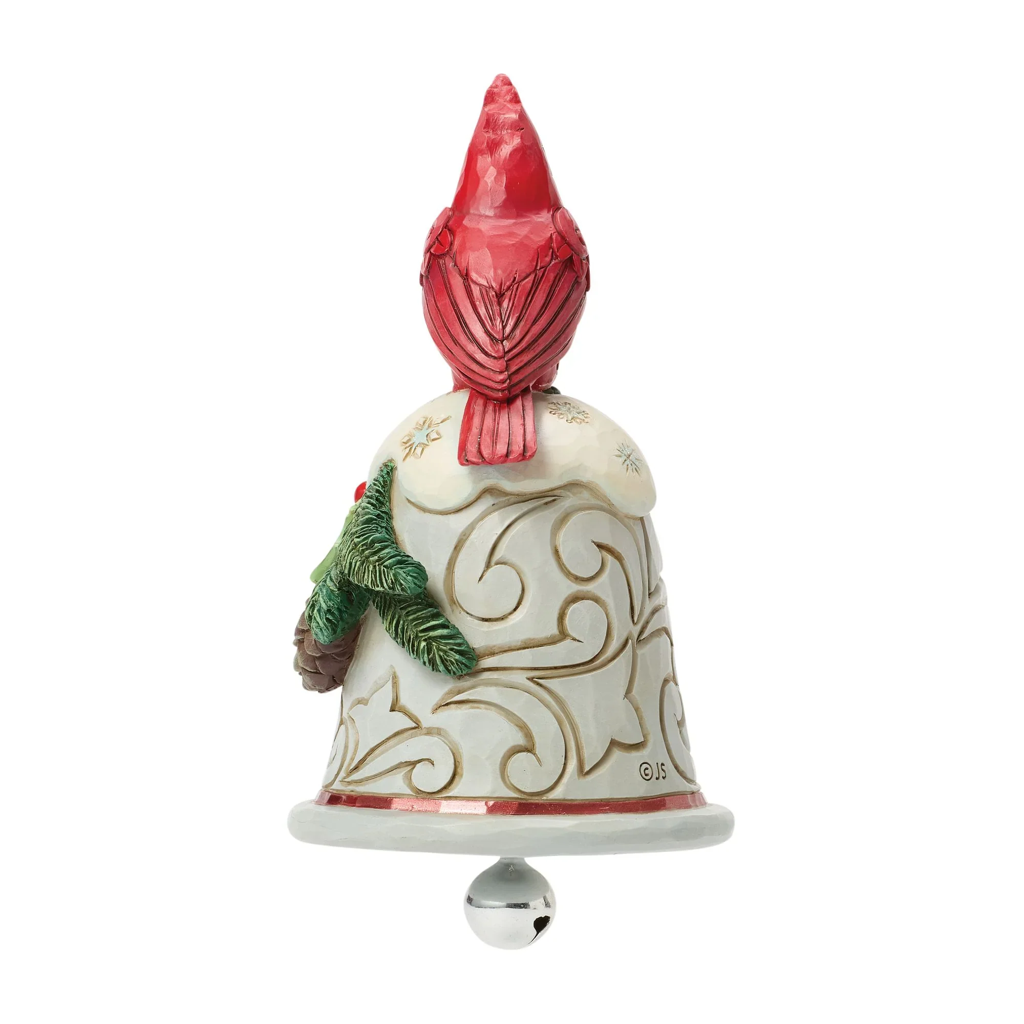 Jim Shore Cardinal Perched on Bell Pint, 5.12" - Image 4