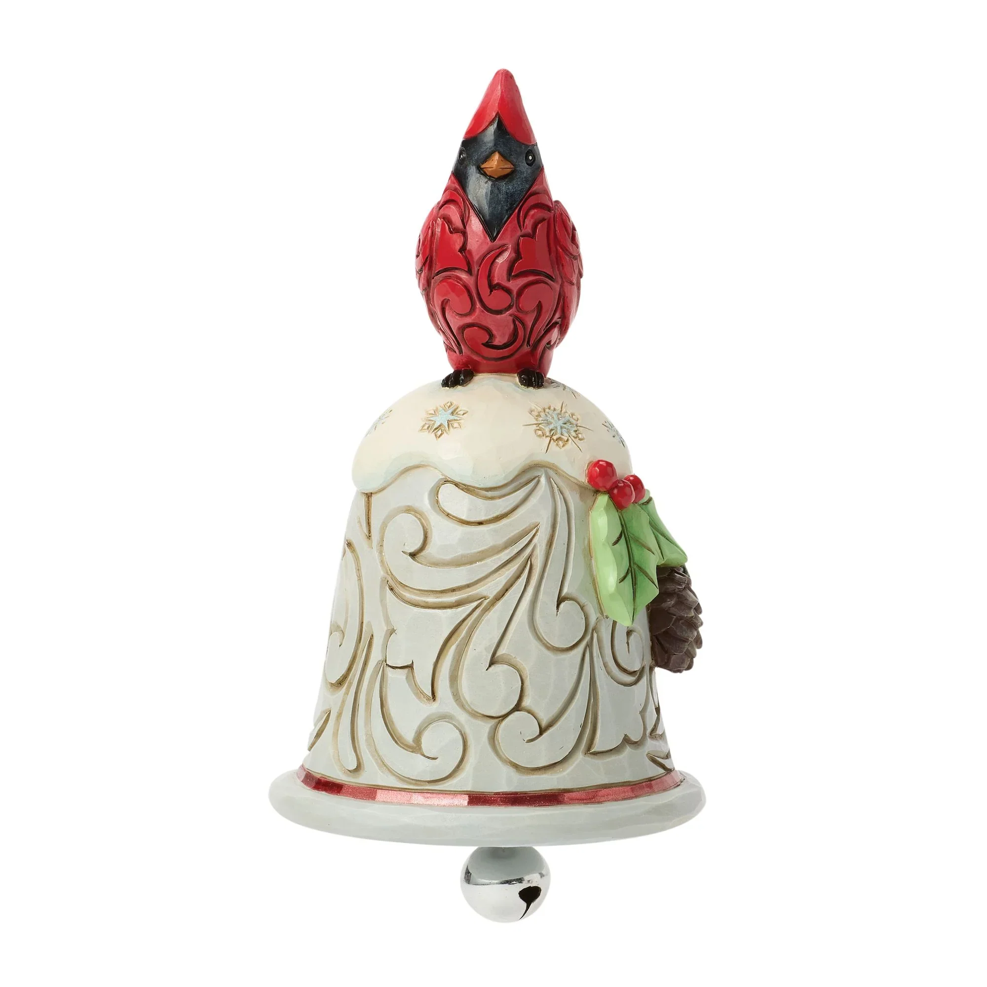 Jim Shore Cardinal Perched on Bell Pint, 5.12" - Image 5