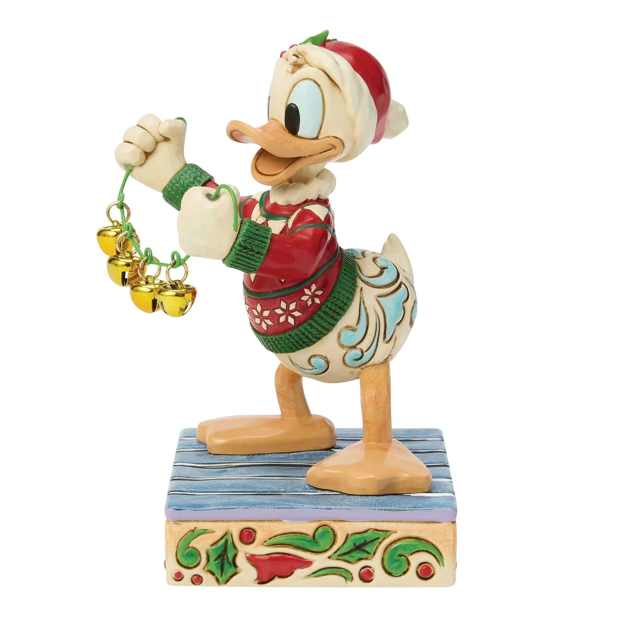 Jim Shore Disney Donald Duck with Bells Figurine, 4.75" - Image 4
