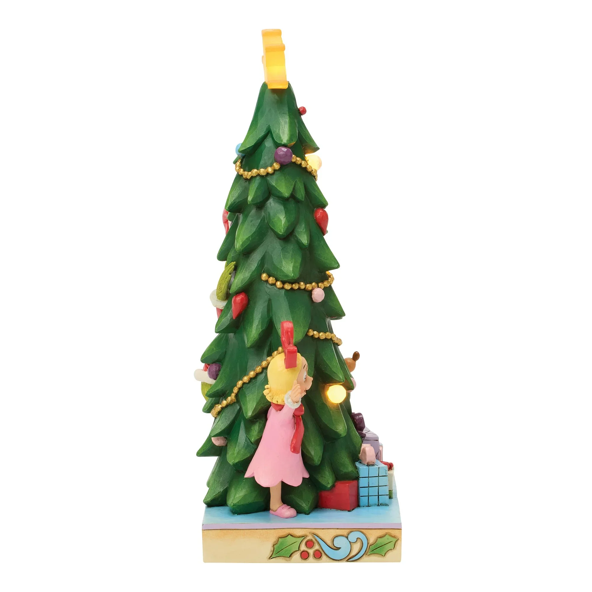 Jim Shore Grinch, Cindy, Max Peeking Figurine, 10.5" - Image 4