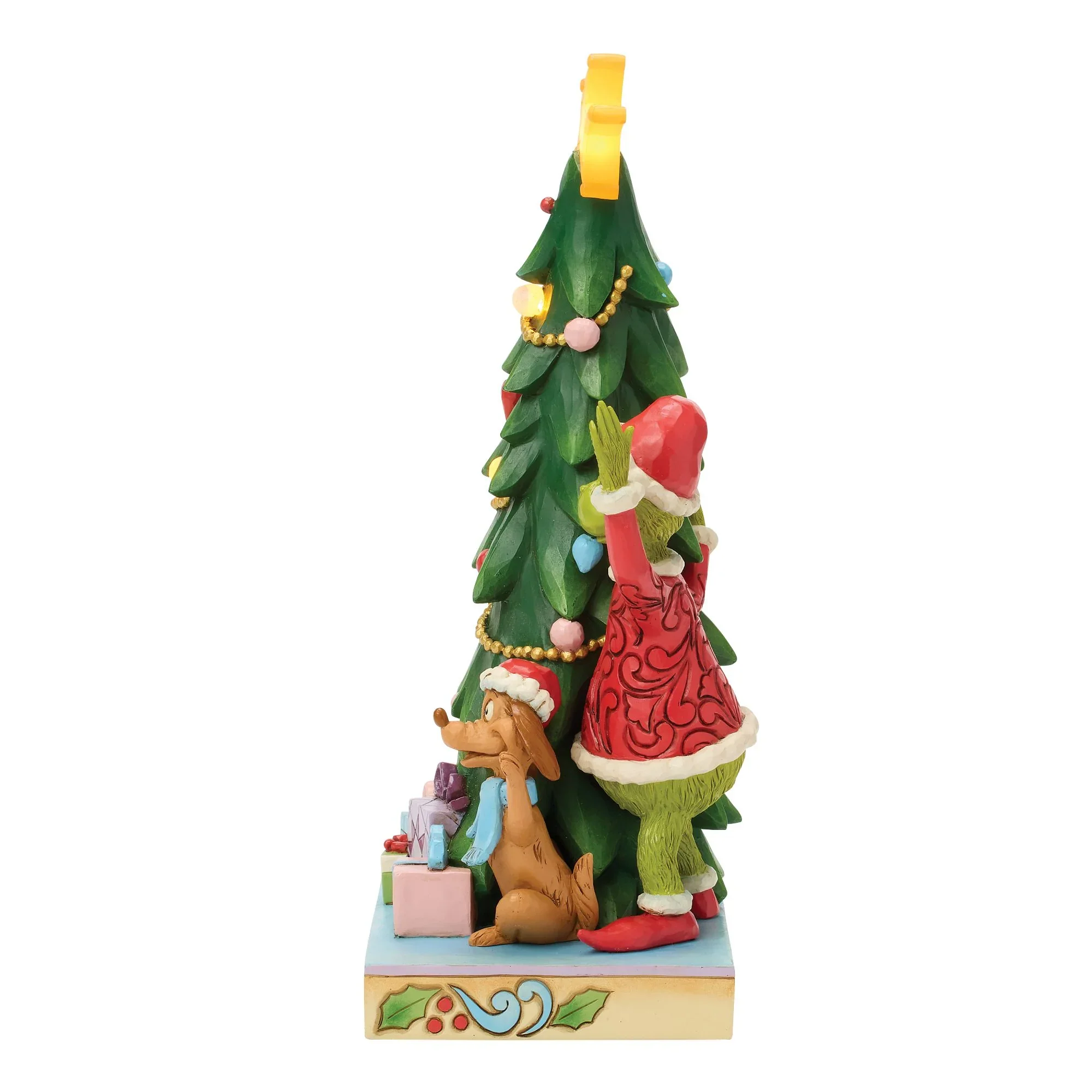 Jim Shore Grinch, Cindy, Max Peeking Figurine, 10.5" - Image 6