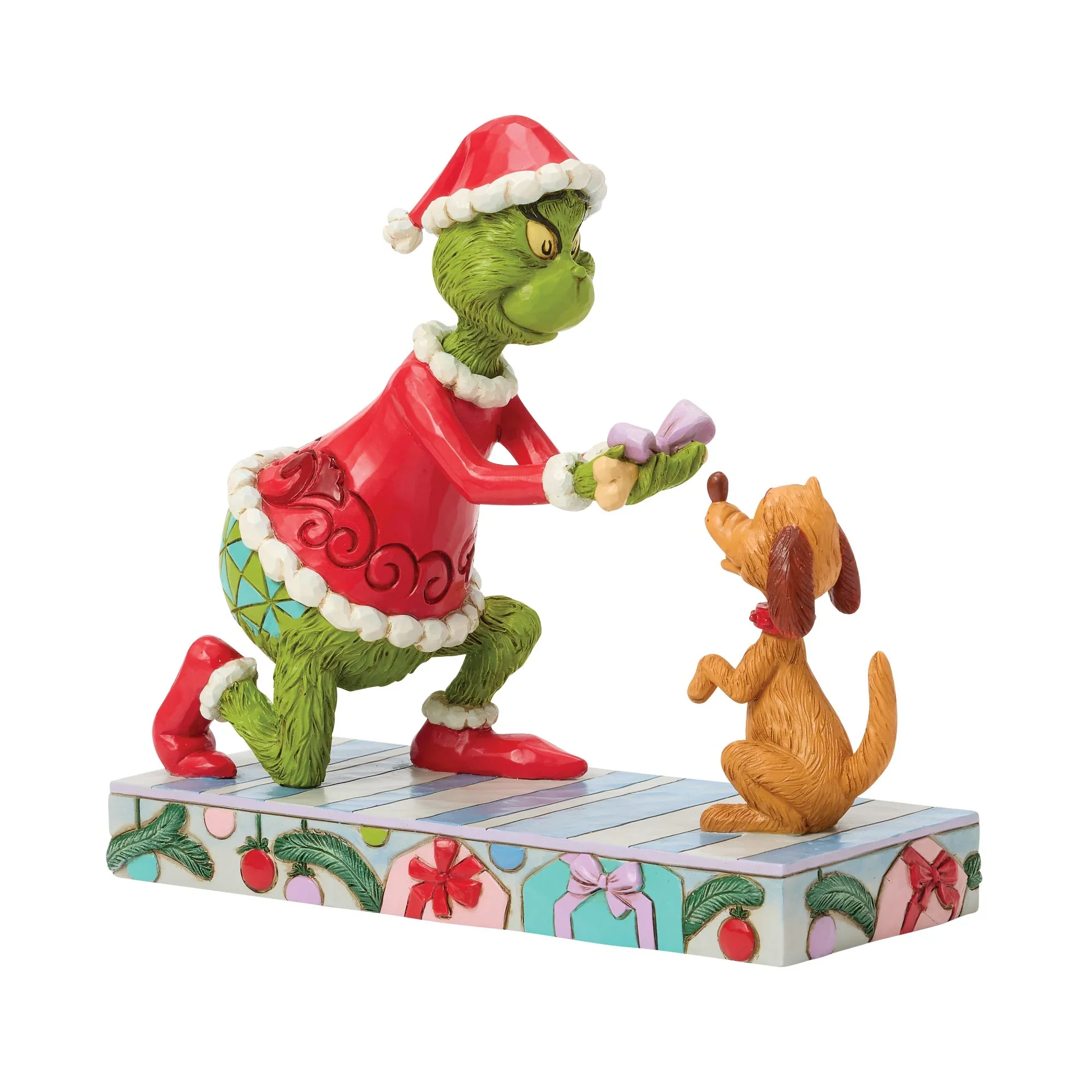 Jim Shore Grinch Giving Max a Bone Figurine, 6" - Image 2