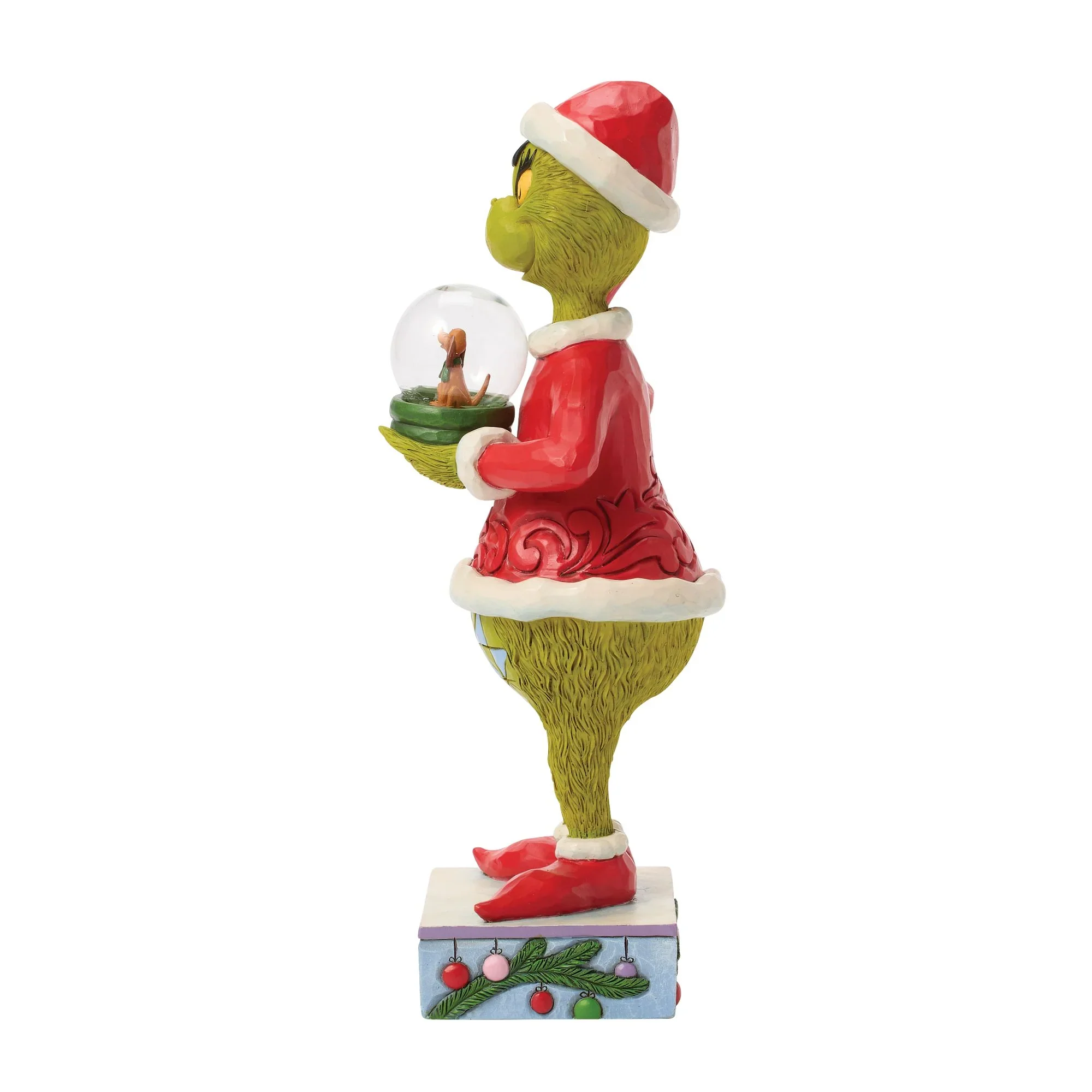 Jim Shore Grinch Holding Dome with Max Figurine, 9.25" - Image 5