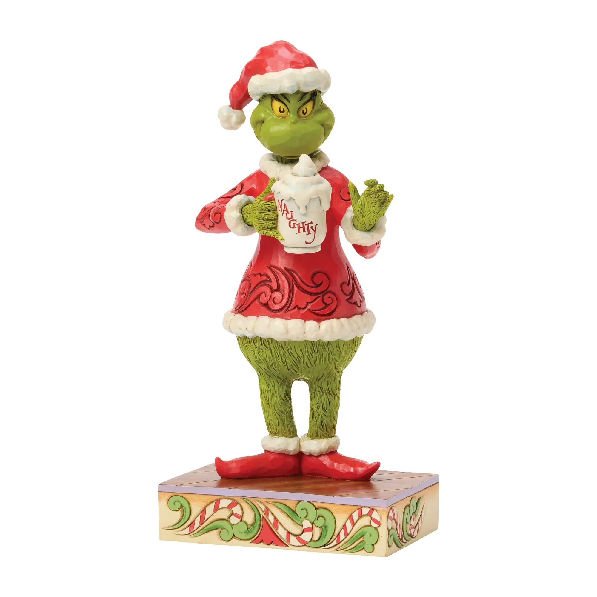 Jim Shore Grinch with Hot Chocolate Mug Figurine, 9" - Image 2