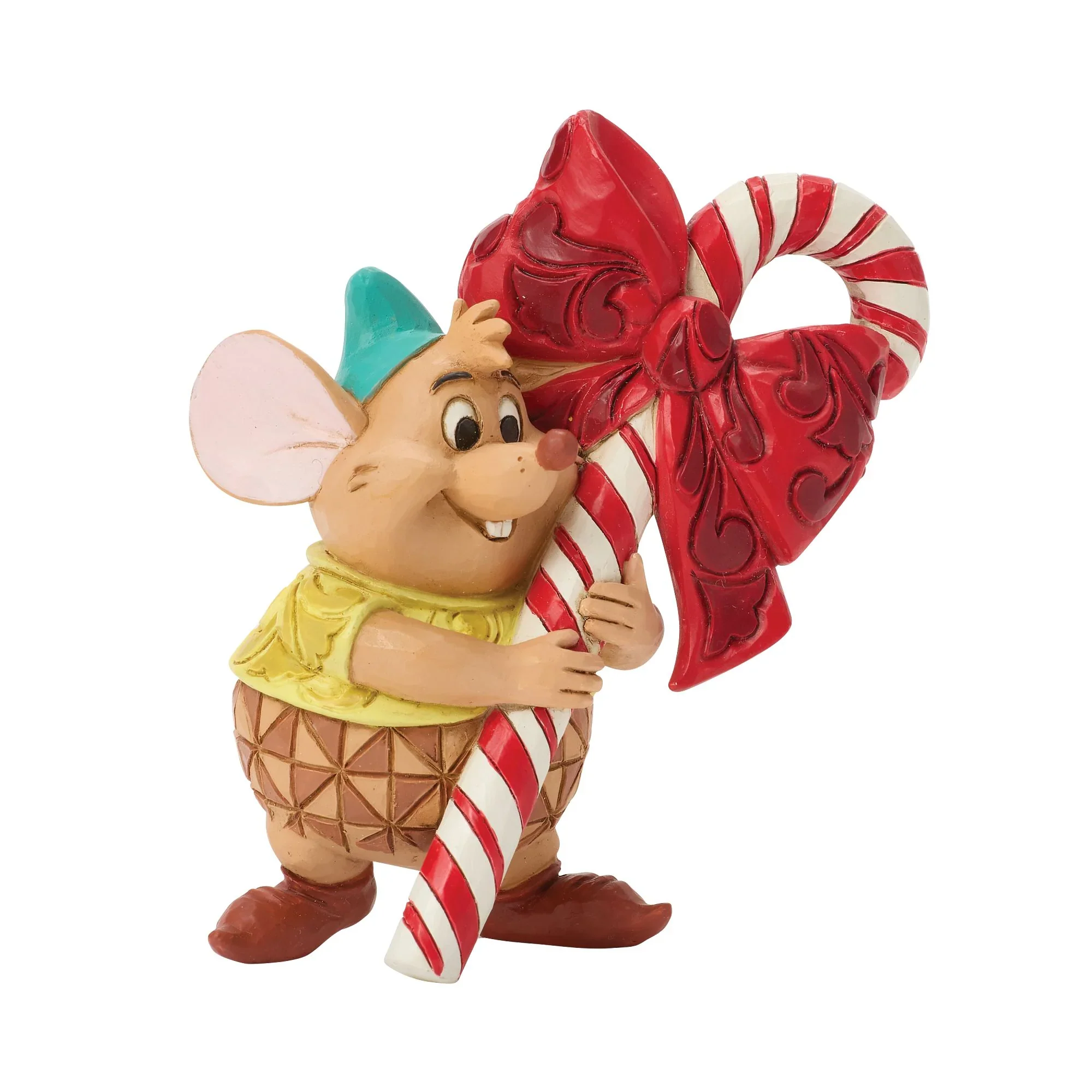 Jim Shore Gus Candy Cane Mini Figurine, 3.35" - Image 2