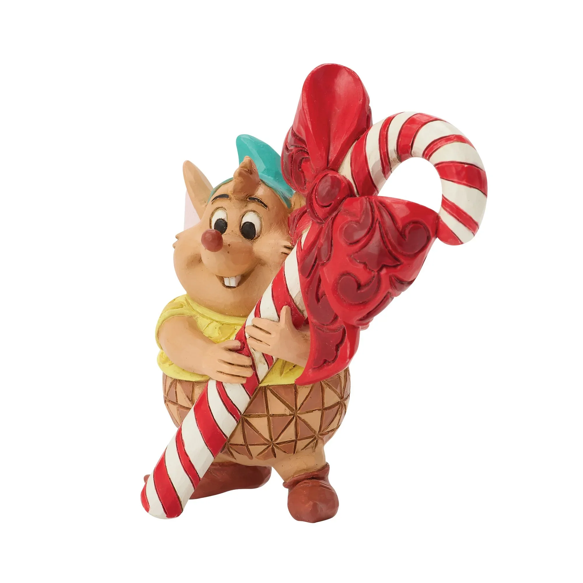 Jim Shore Gus Candy Cane Mini Figurine, 3.35" - Image 3