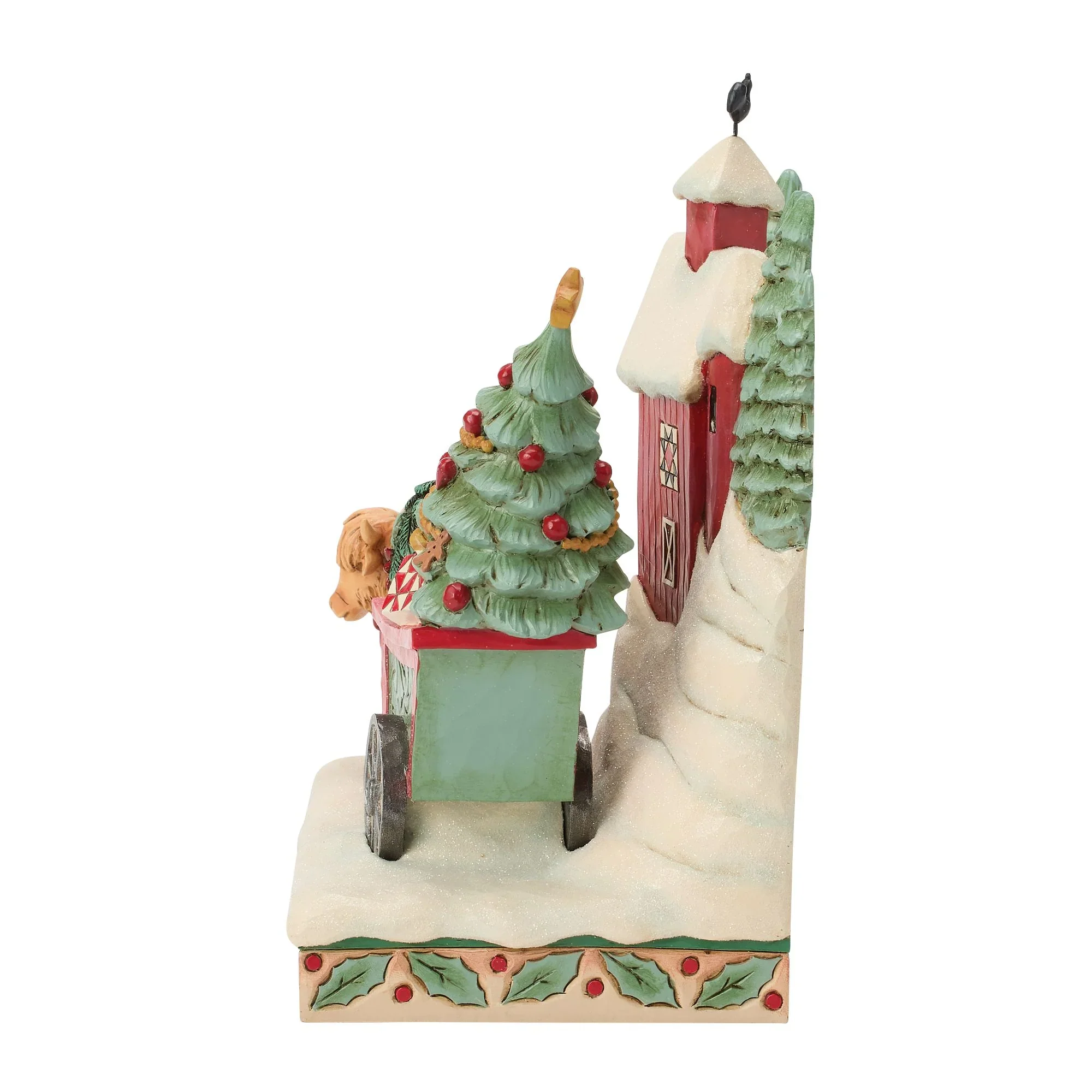 Jim Shore Highland Glen Barn Scene Figurine, 7.68" - Image 4