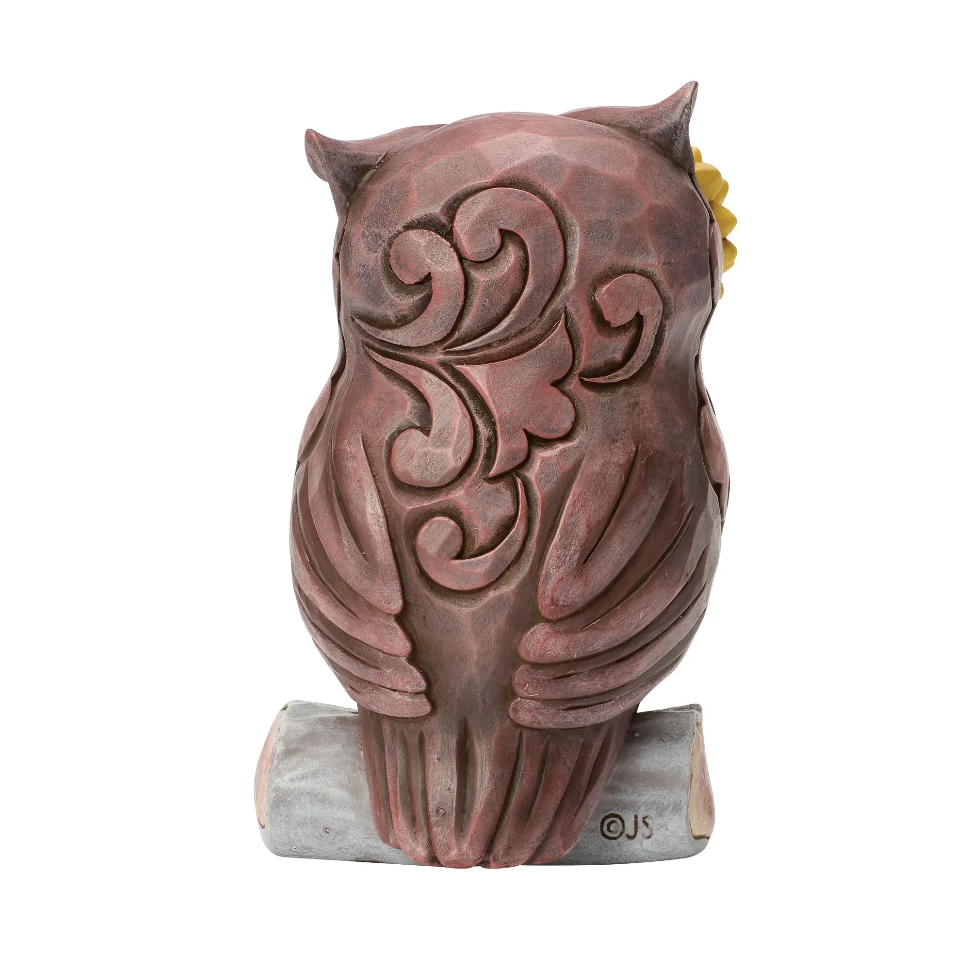 Jim Shore Owl on Log Mini Figurine, 4" - Image 3
