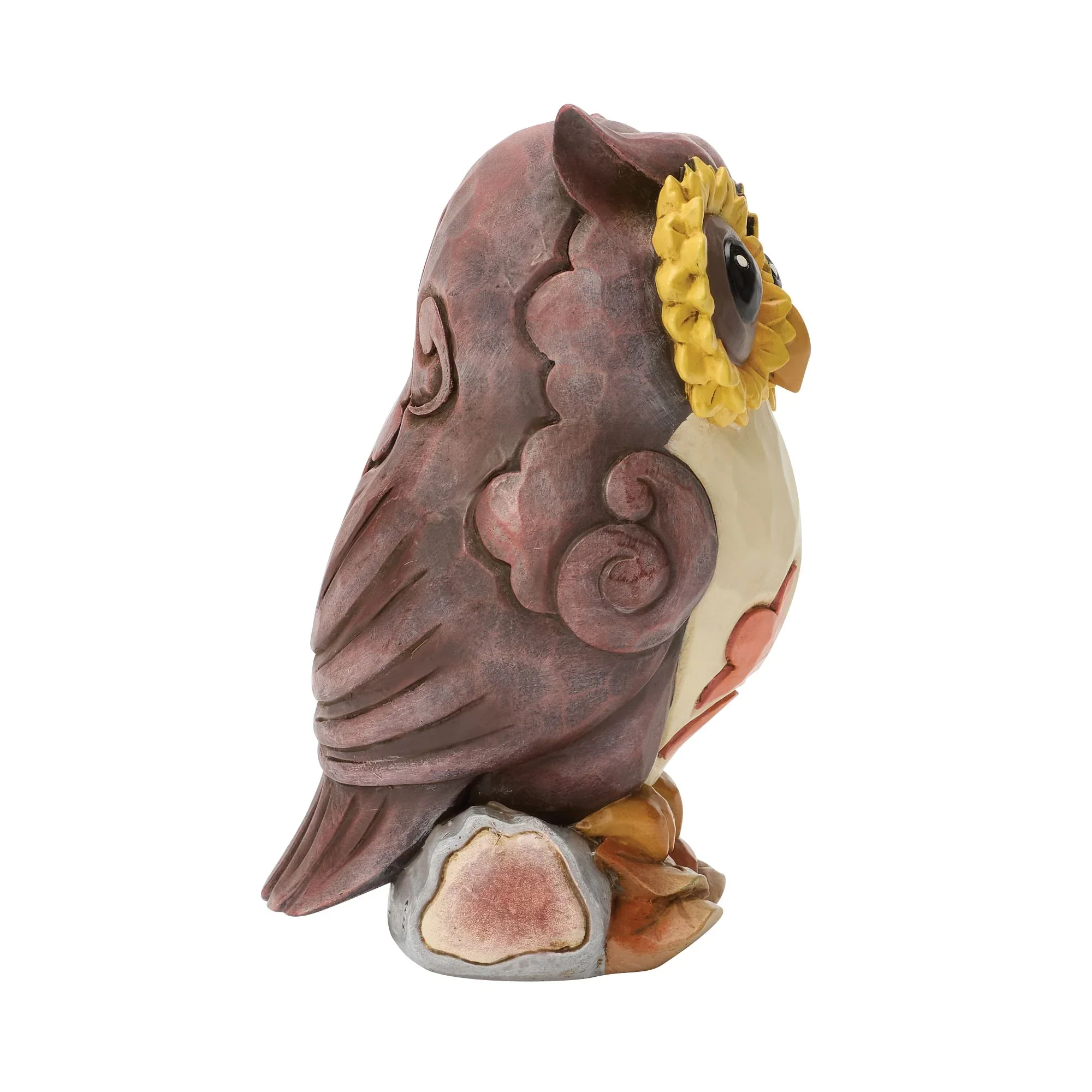 Jim Shore Owl on Log Mini Figurine, 4" - Image 4
