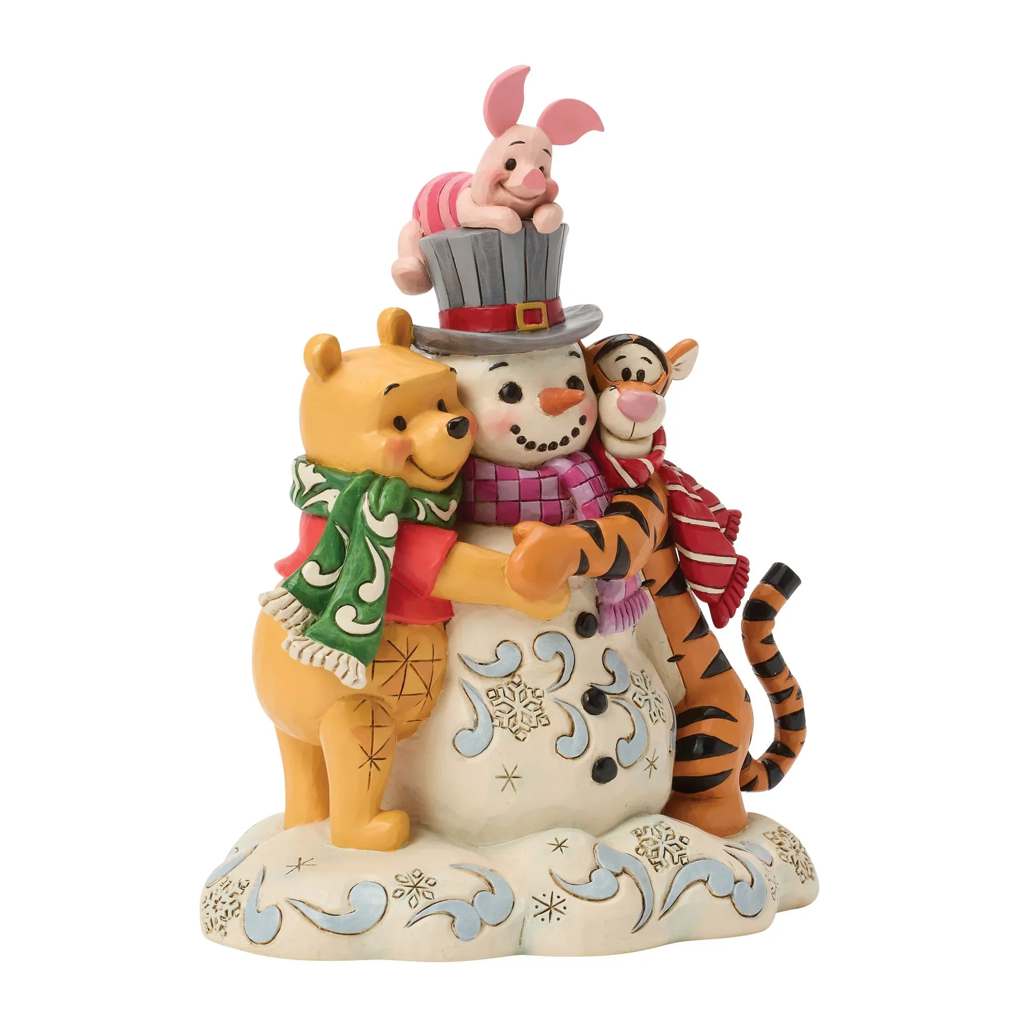 Jim Shore Pooh & Friend Snowman Figurine, 7.125" - Image 2