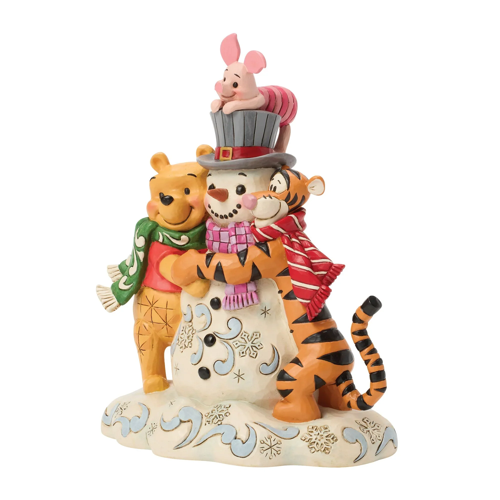 Jim Shore Pooh & Friend Snowman Figurine, 7.125" - Image 3