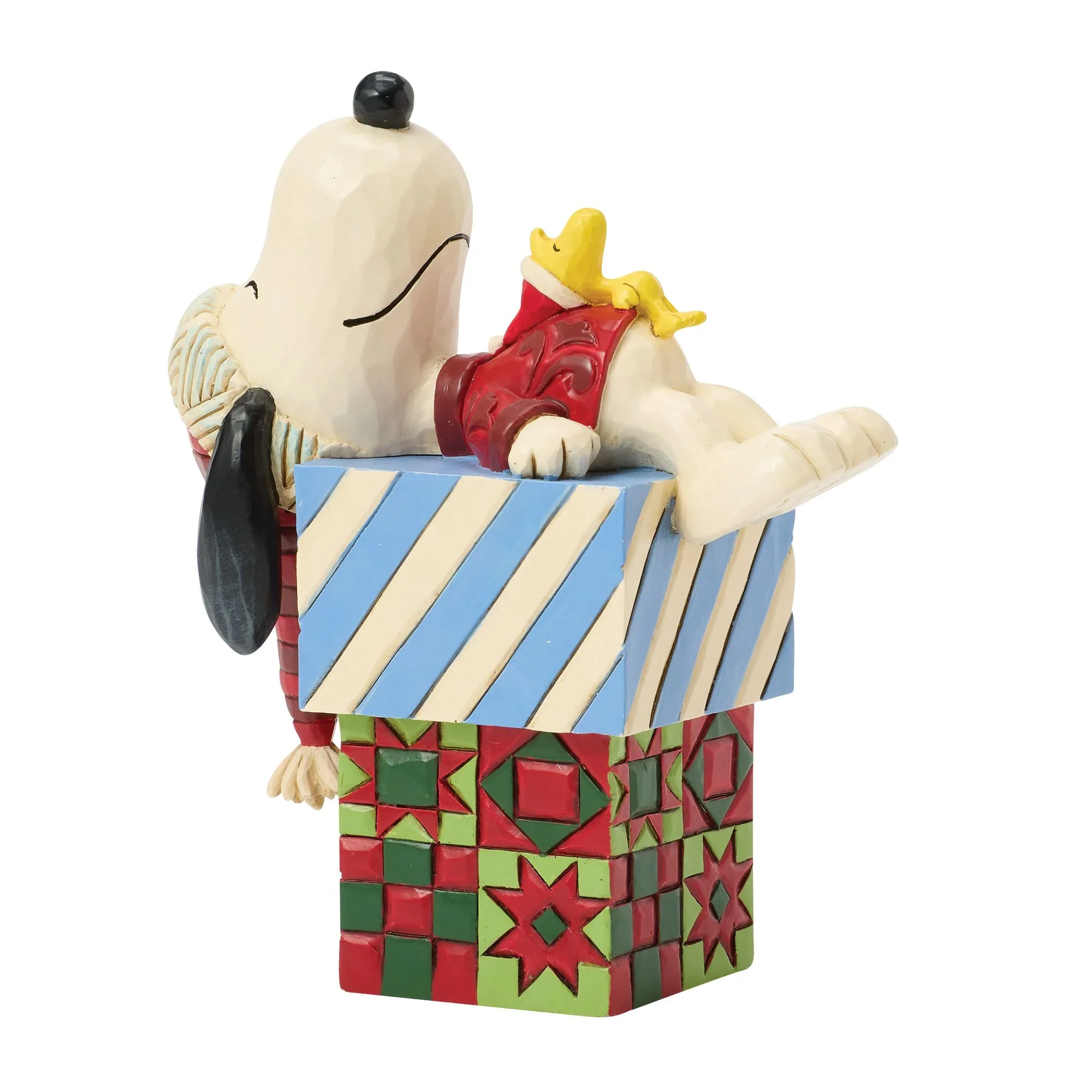 Jim Shore Snoopy and Woodstock Gifts Figurine, 4" - Image 2