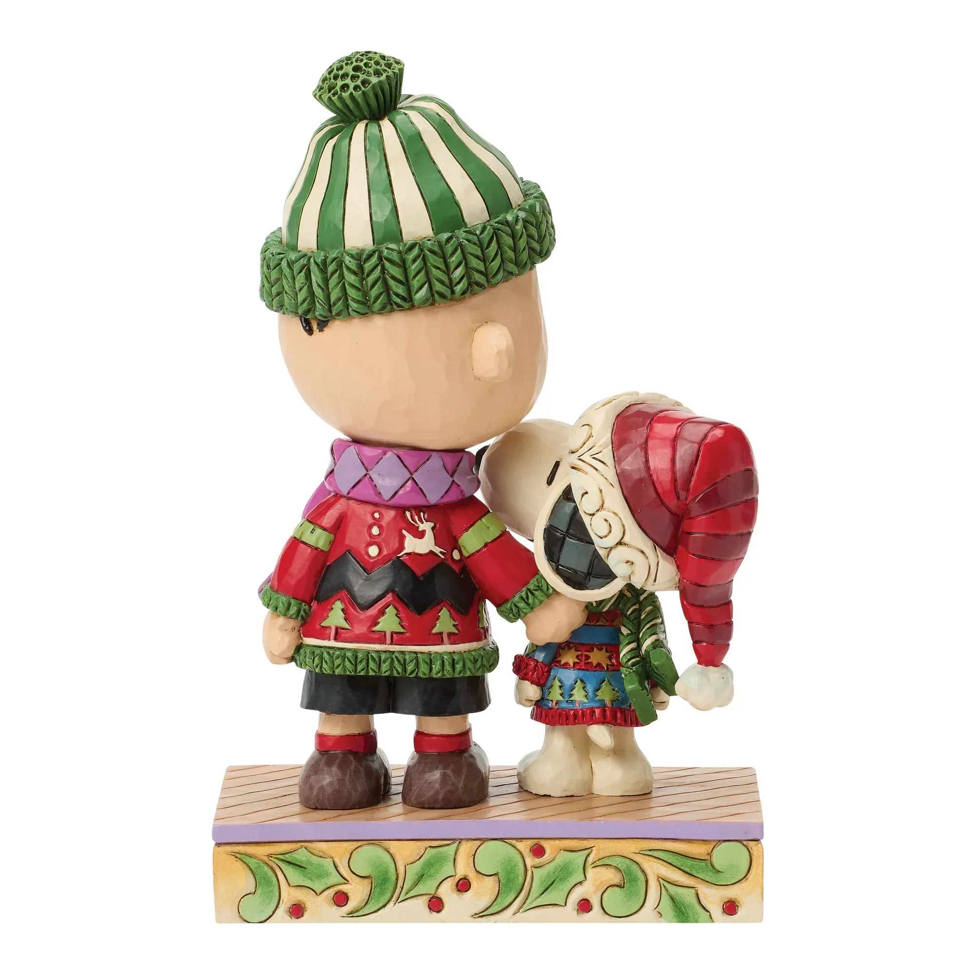 Jim Shore Snoopy & Charlie Xmas Sweaters Figurine, 6.69" - Image 3