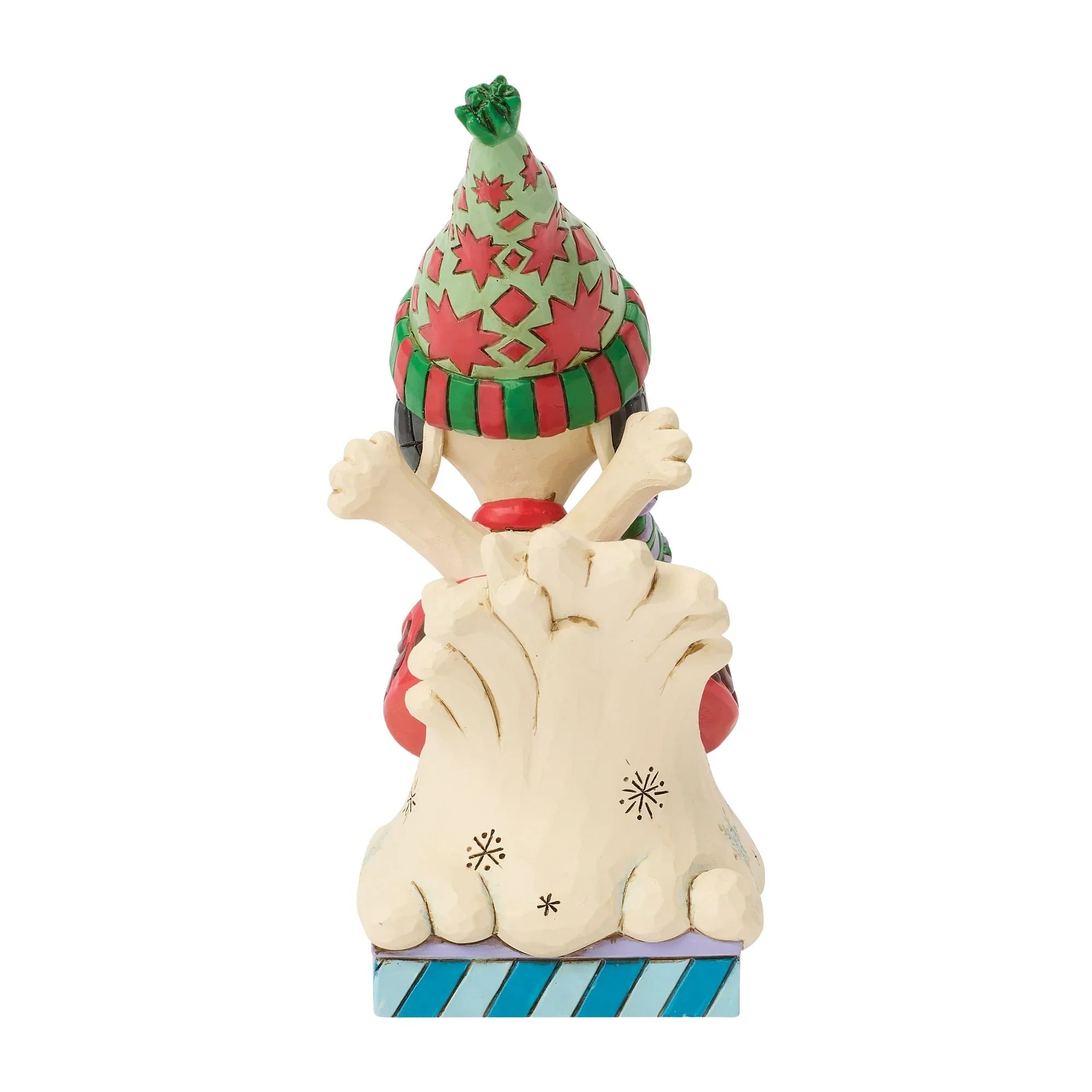 Jim Shore Snoopy Woodstock Dog Bowl Sled Figurine, 4.5" - Image 5
