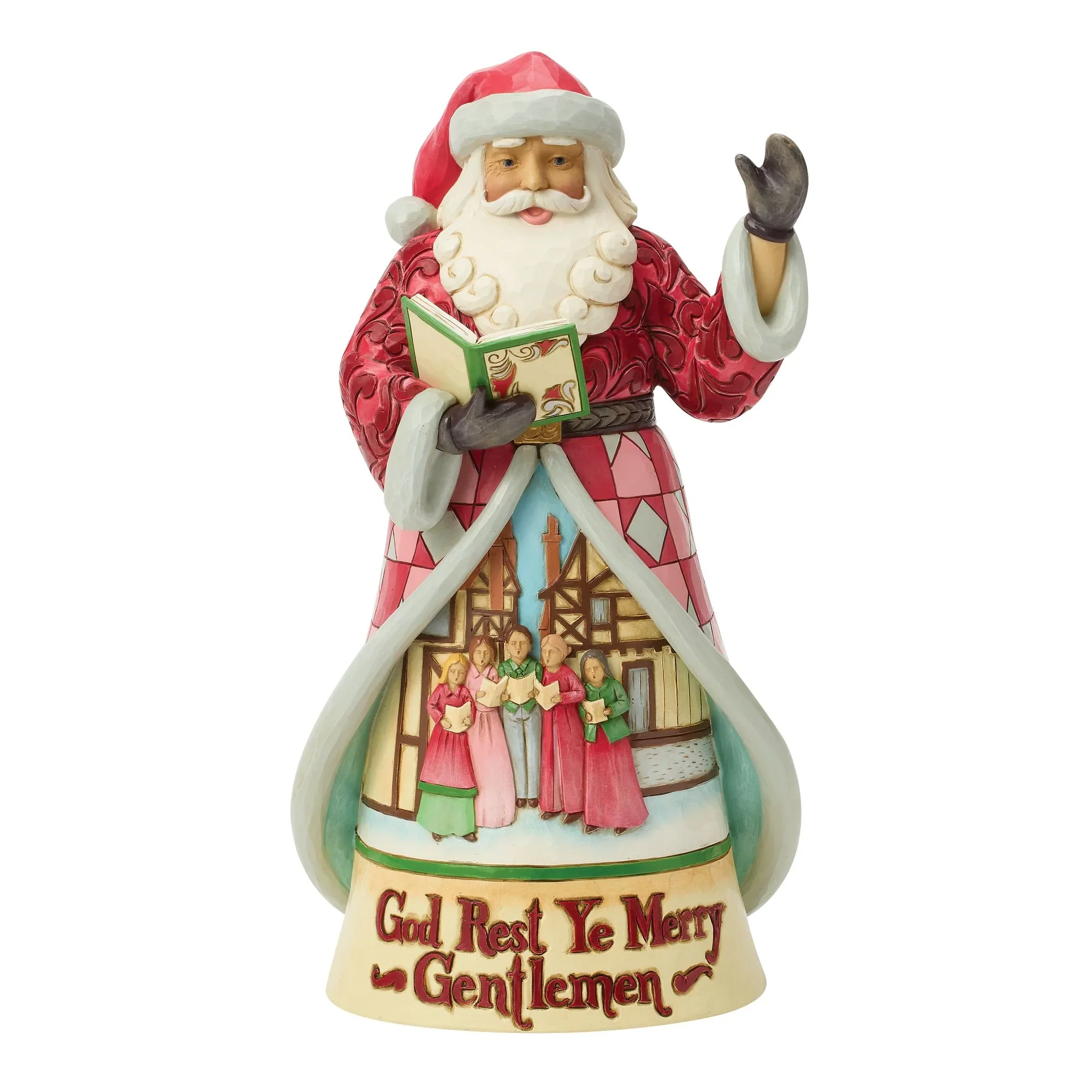 Jim Shore Song Santa Figurine, 10.5"