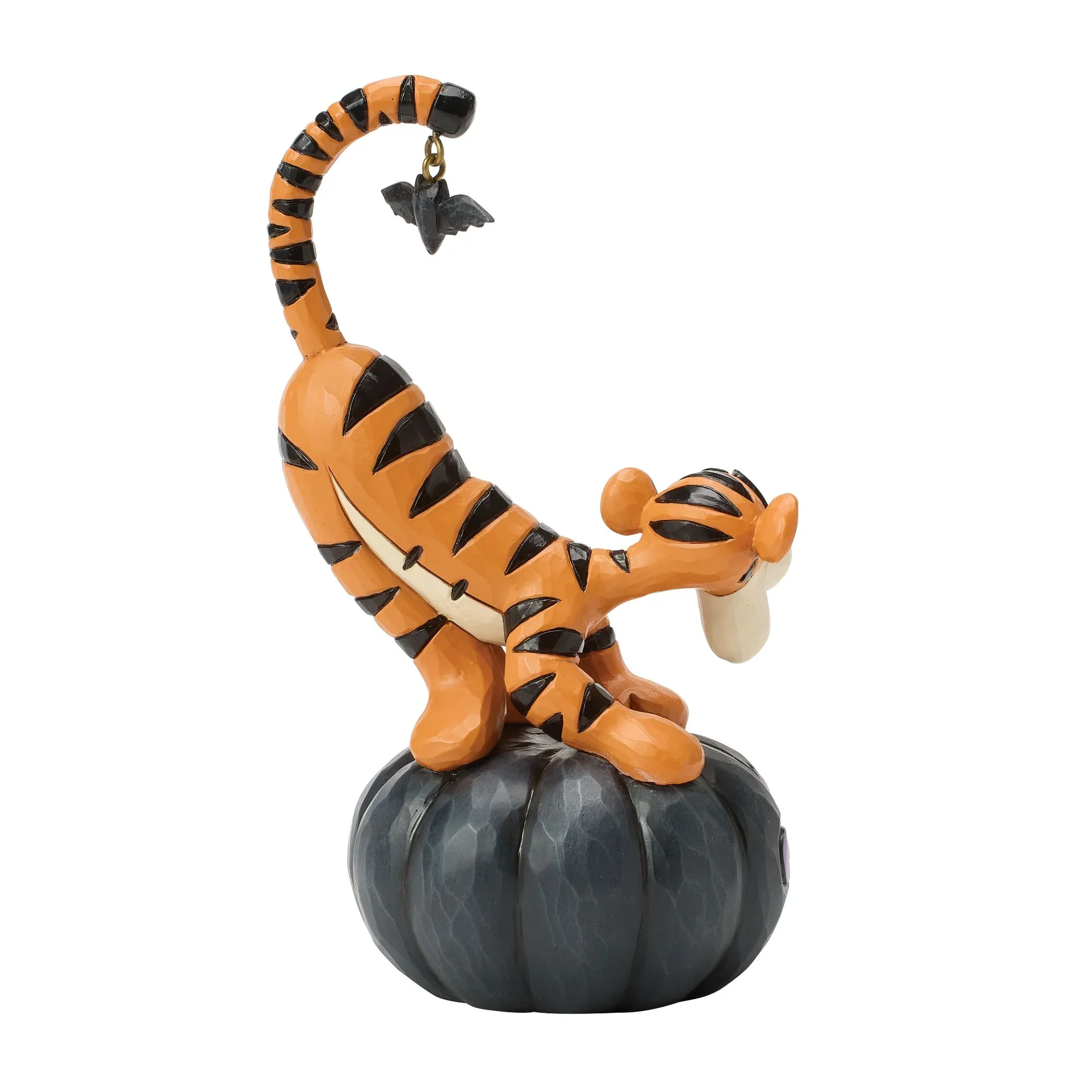 Jim Shore Tigger on black Jack-o-Lantern Figurine, 5.79" - Image 6