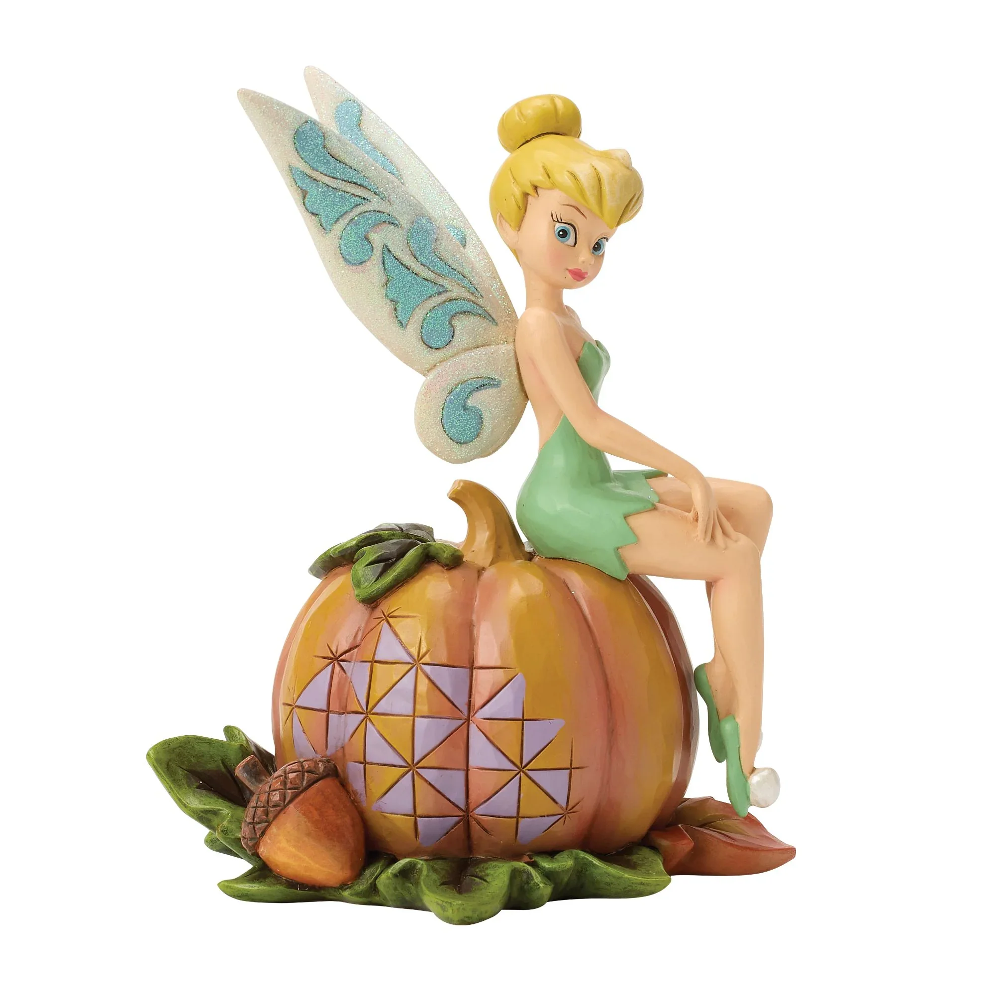 Jim Shore Tinker Bell on Pumpkin Figurine, 5.75" - Image 2