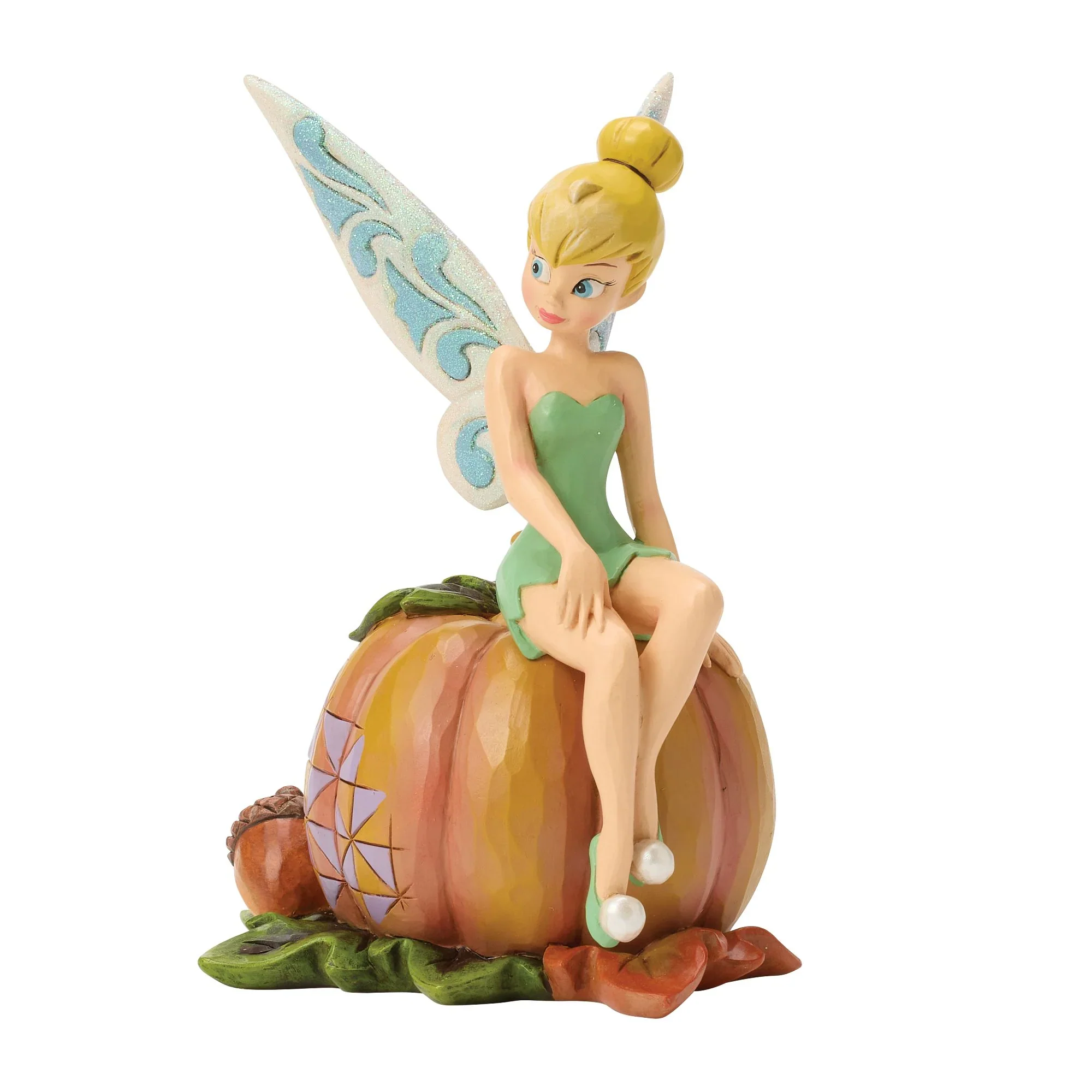 Jim Shore Tinker Bell on Pumpkin Figurine, 5.75" - Image 3