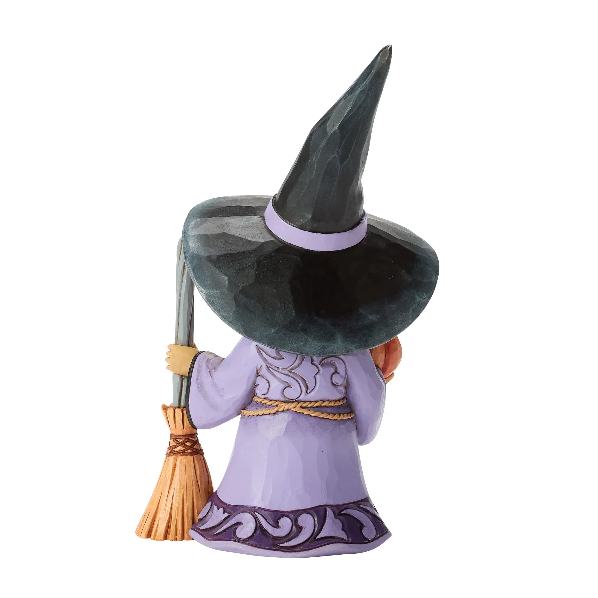 Jim Shore Witch with Broom Figurine, 6.3" - Image 4