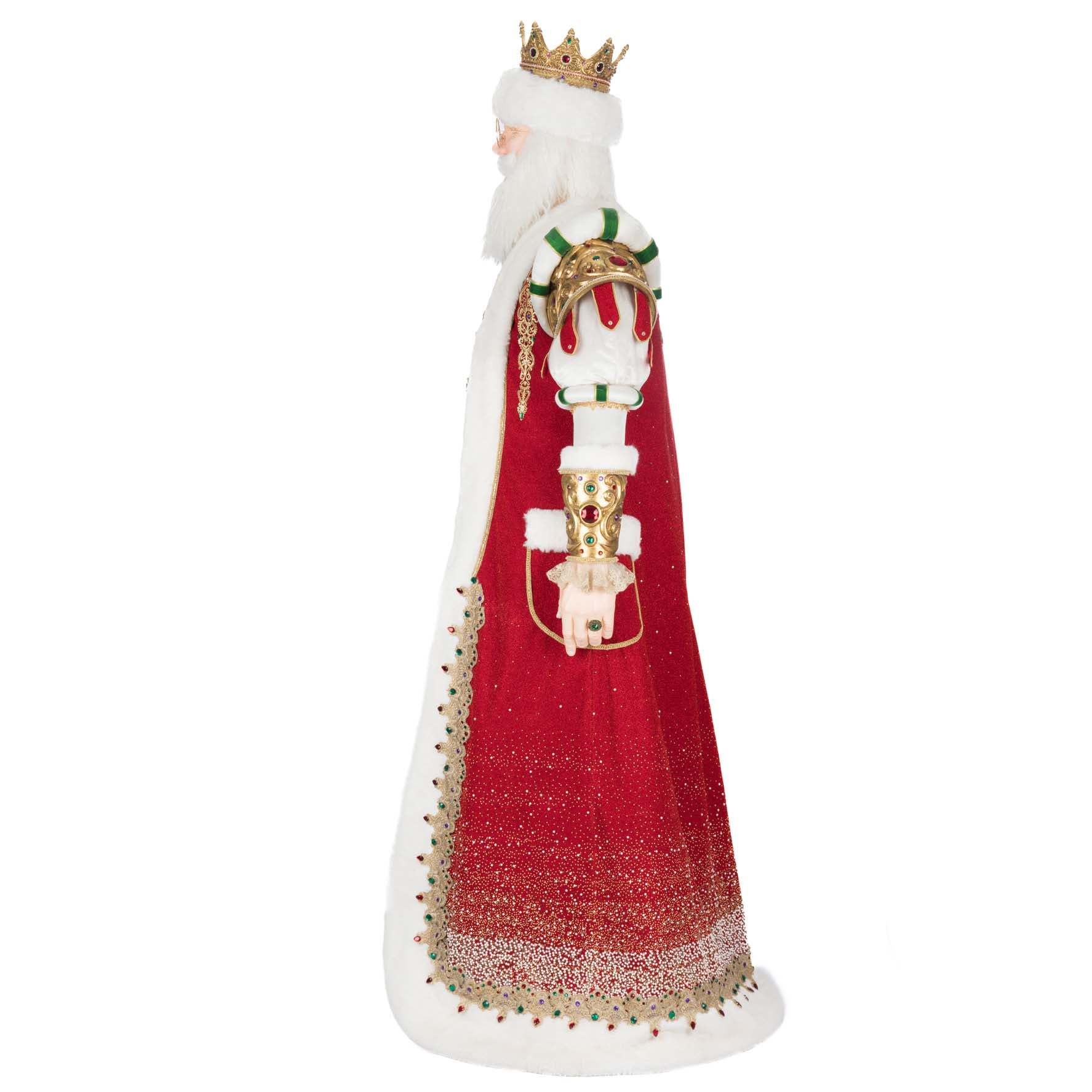 King Christian Claus Life Size Doll, 71" - Image 2